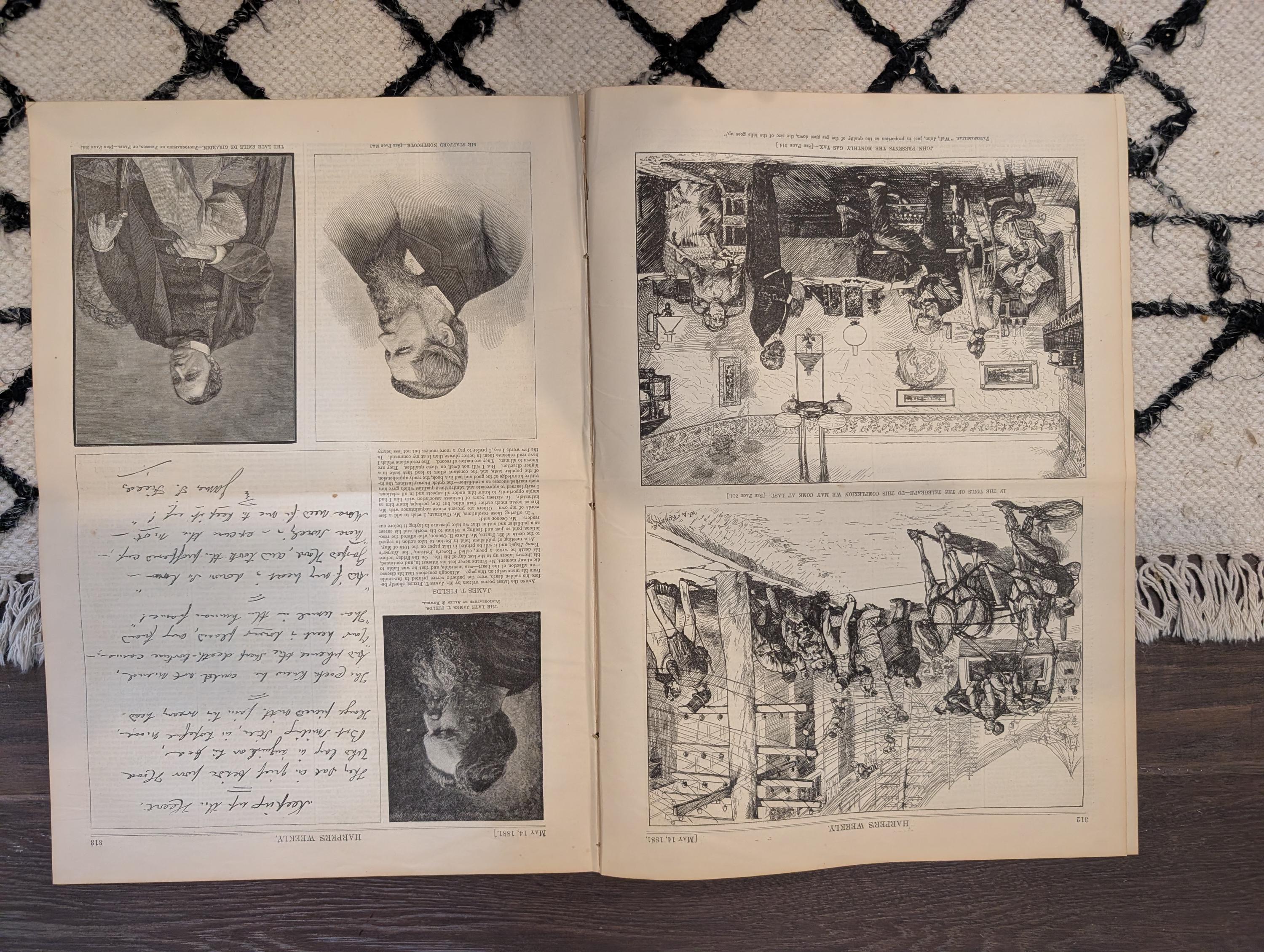 1881 Princeton Baseball Nine, Nast Double, Coaching Club, Cornell Crew — May 14