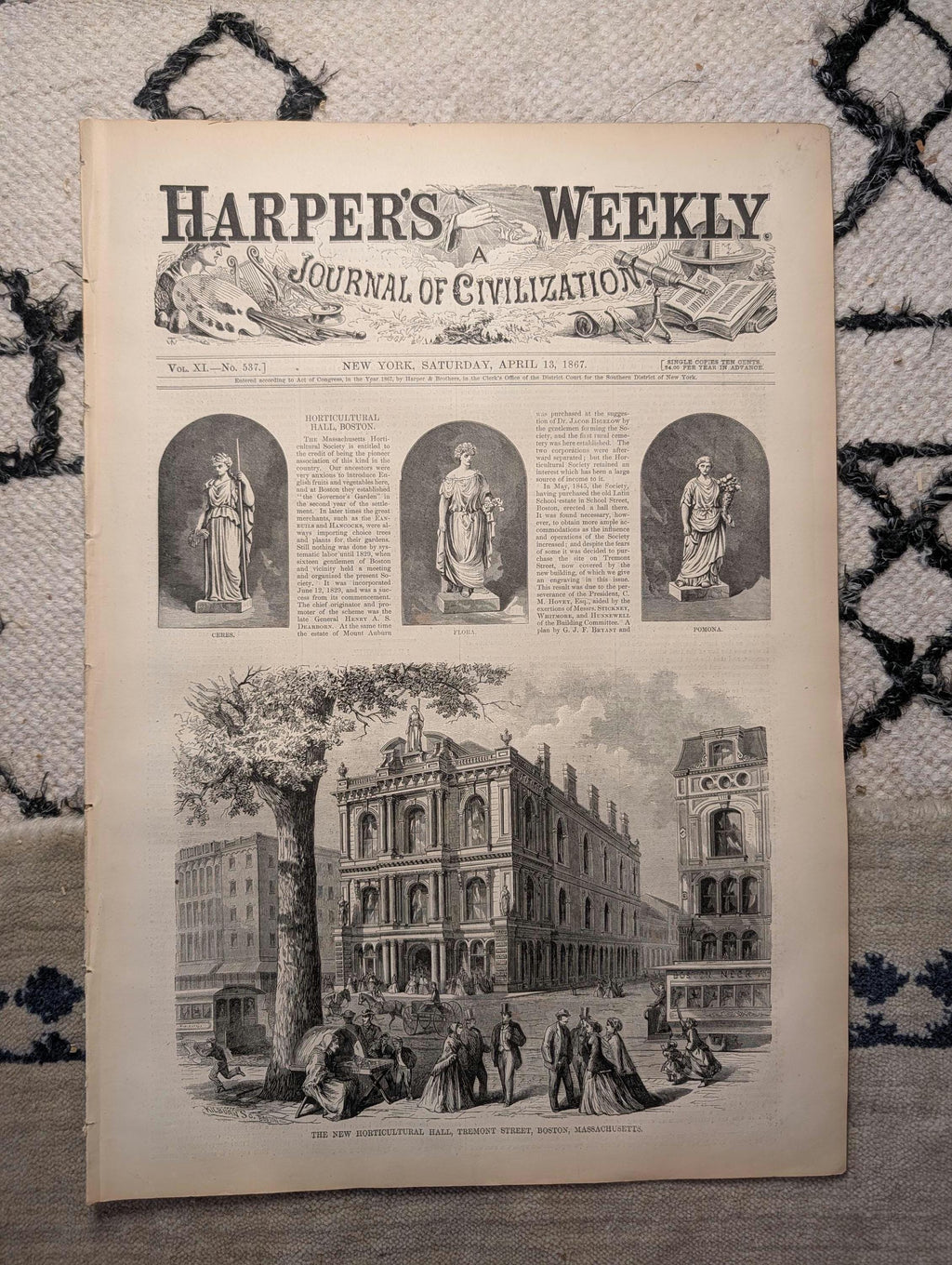 1867 Black Soldier Votes — Nast "We Accept the Situation," Peabody Fund — Apr 13