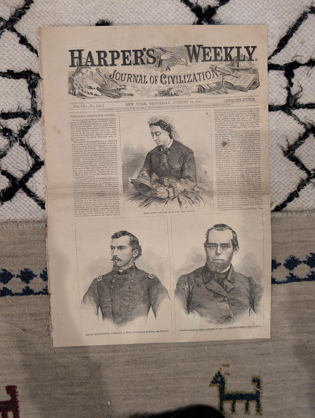 1865 Aug 19  Jefferson Davis, Yale Harvard Regatta, Transatlantic Telegraph