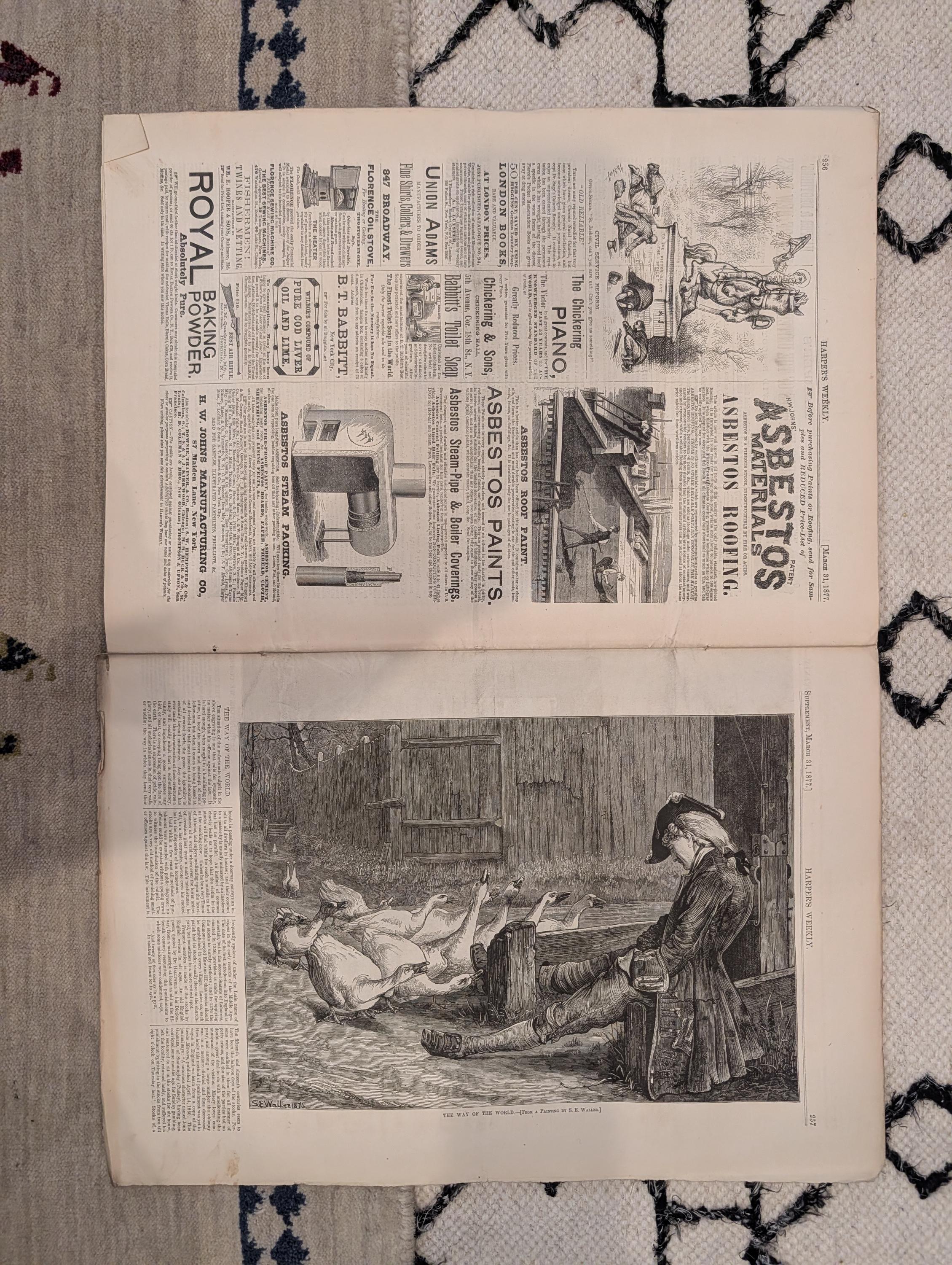 1877 Brooklyn Bridge Tower, Black Philadelphia Sketches, Nast — Mar 31