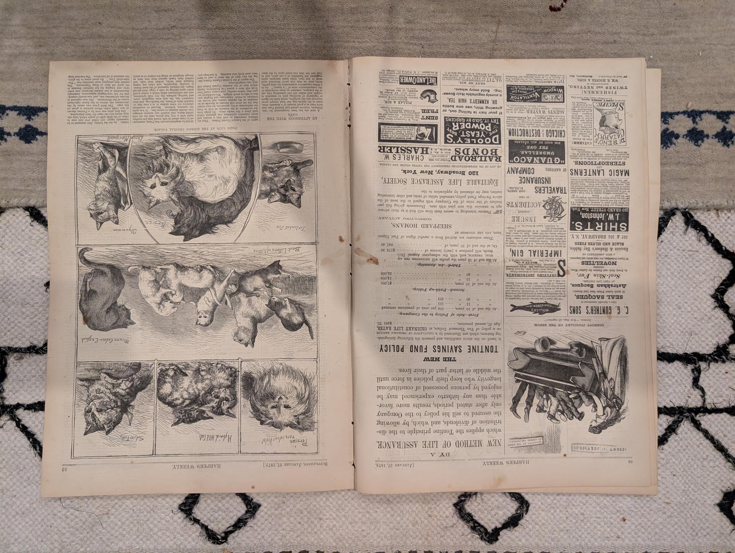 1872 Ku Klux Klan Harper's Weekly January 27 Mormons Brigham Young