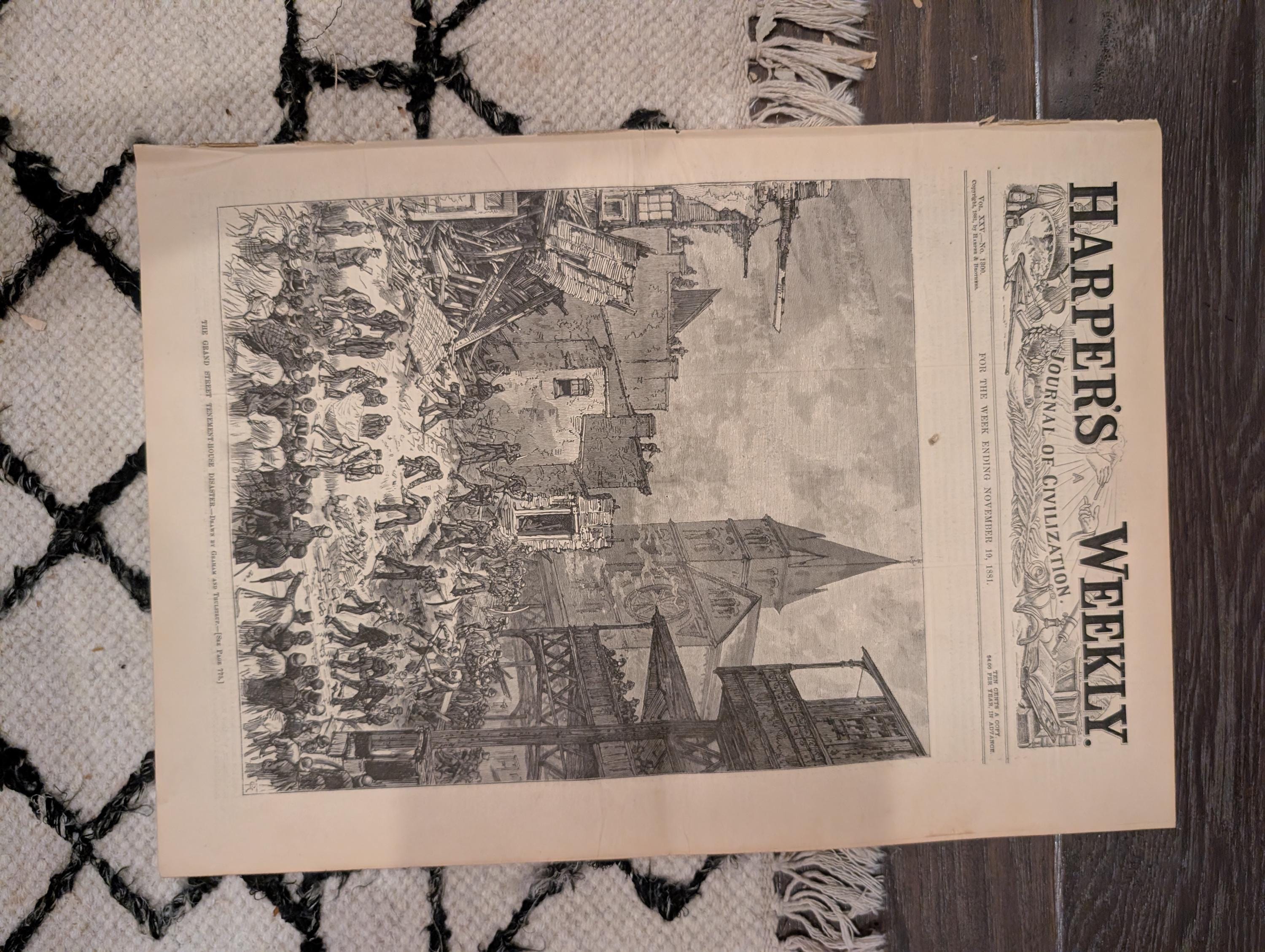 1881 America's Cup Race, Grand Street Tenement Disaster, Shore Shooting — Nov 19