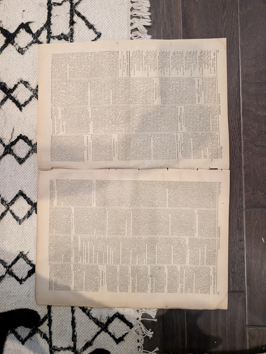 1864 Ulysses S. Grant Harper's Weekly  May 28 Fight It Out All Summer