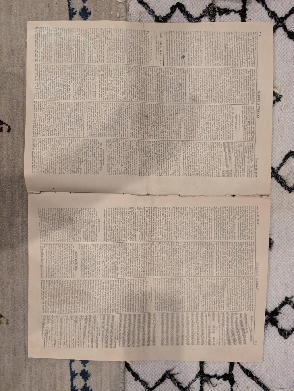 1865 Aug 19  Jefferson Davis, Yale Harvard Regatta, Transatlantic Telegraph