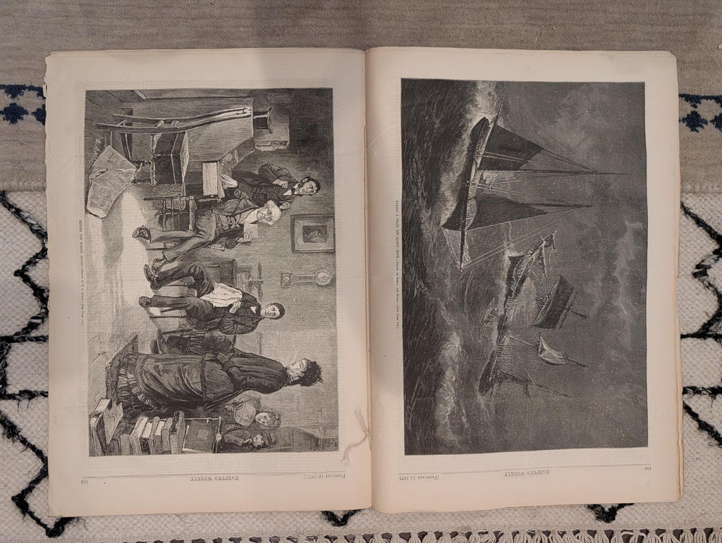 1877 Nast Boss Tweed, Mammoth Cave, Challenger in Japan, Hawaii — Feb 10