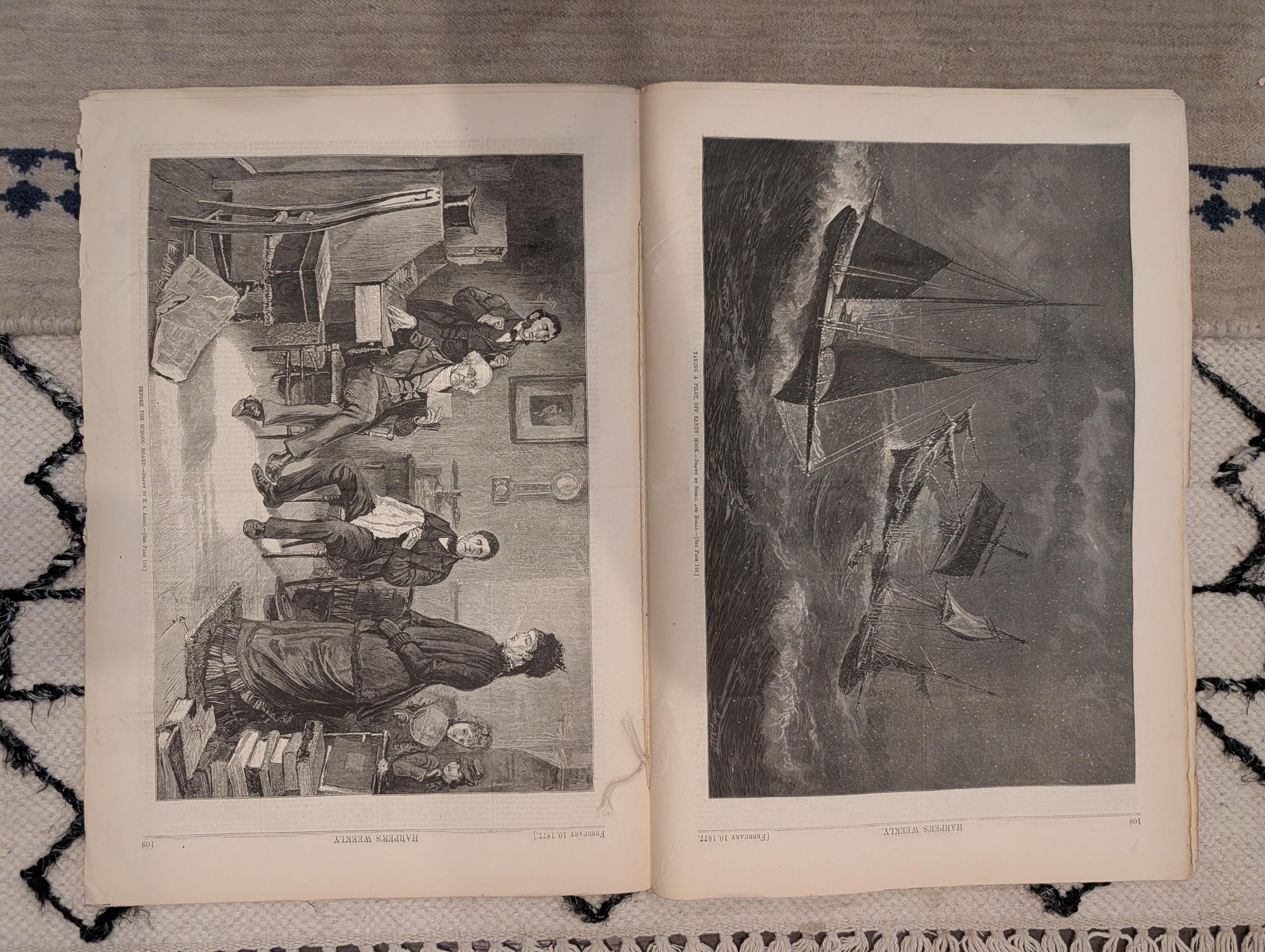 1877 Nast Boss Tweed, Mammoth Cave, Challenger in Japan, Hawaii — Feb 10