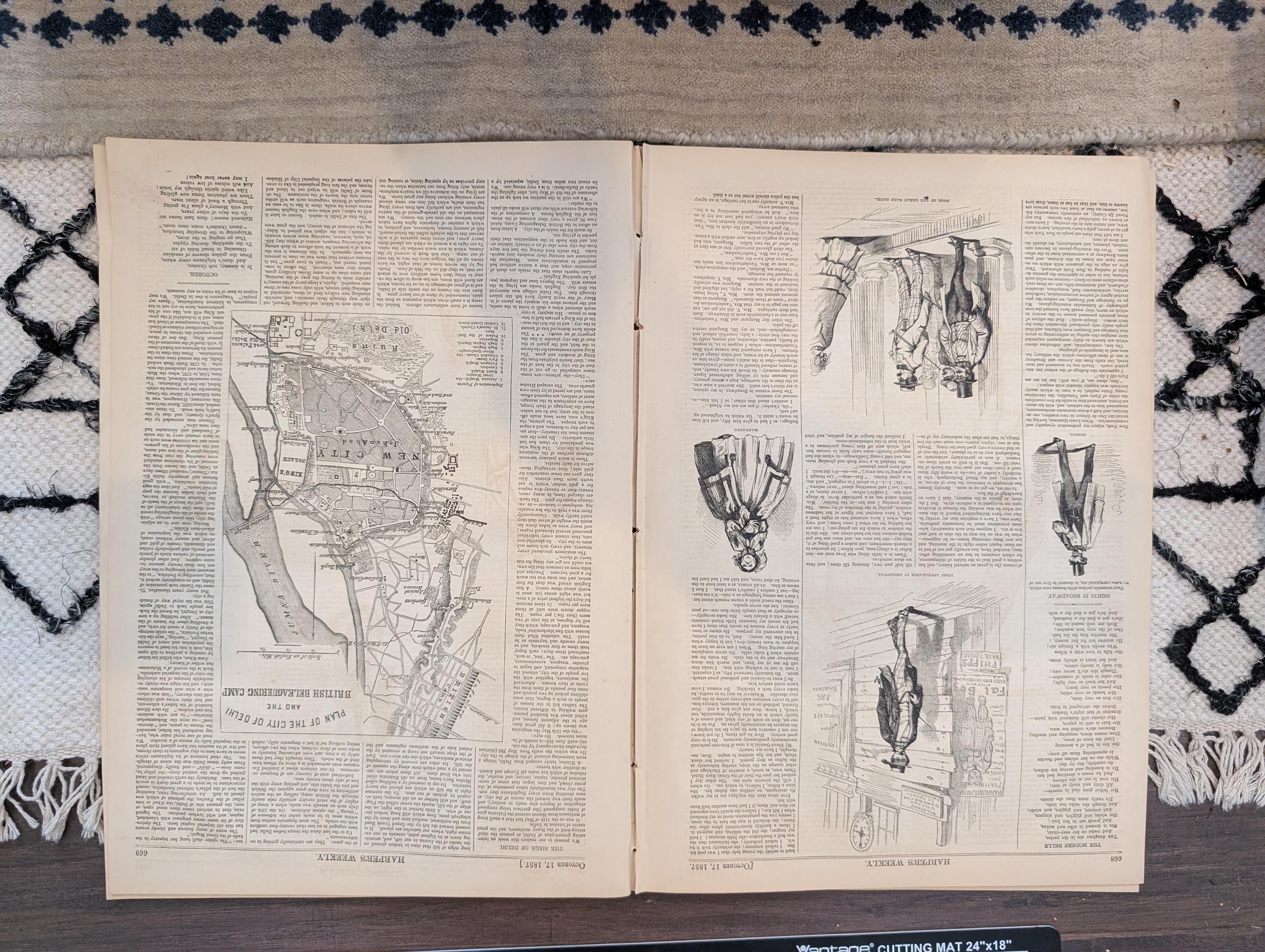 1857 Central America Survivor Harper's Weekly October 17 British Lion Bengal Tiger