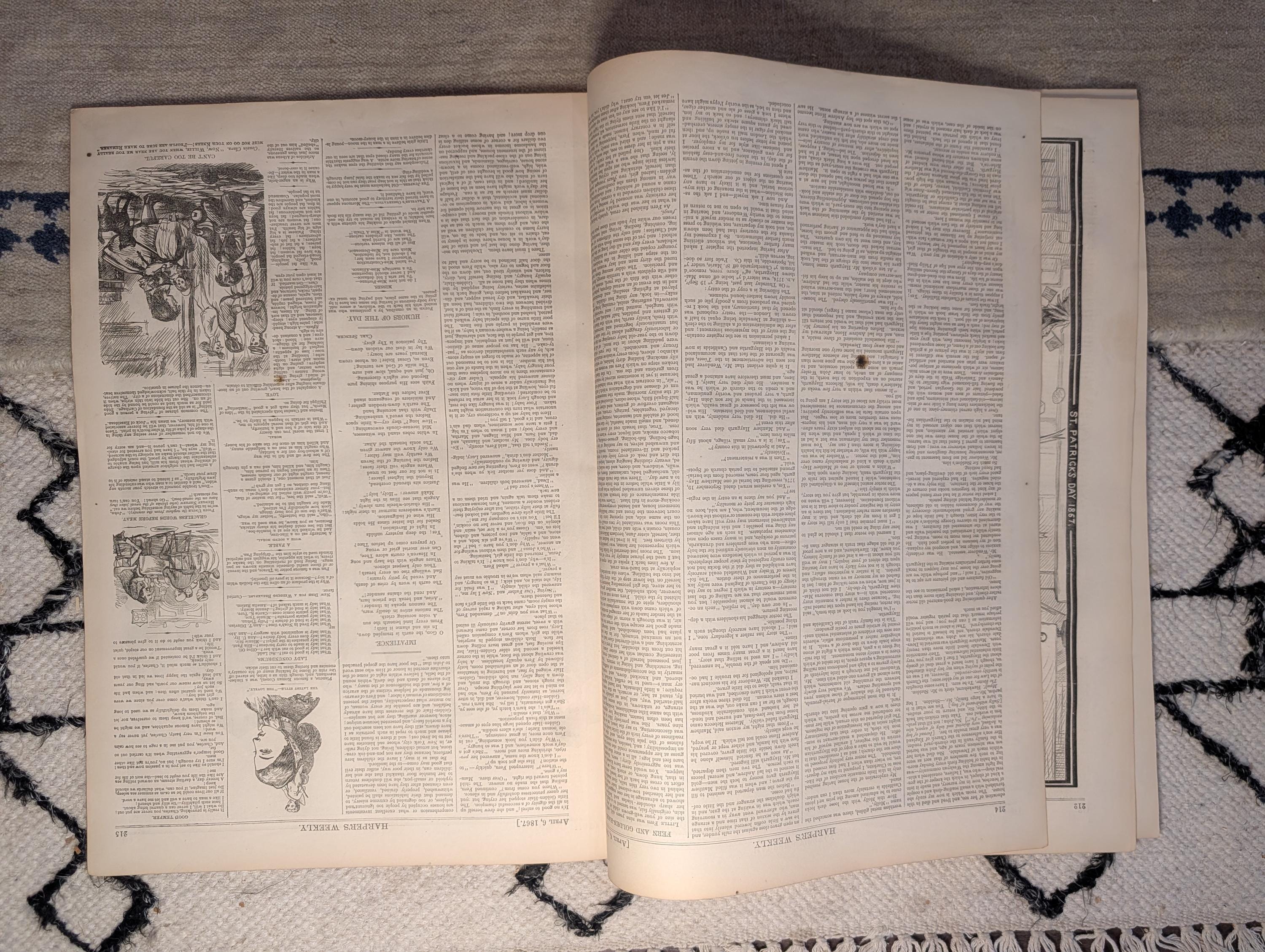 1867 Nast St. Patrick's Day, Reconstruction Commanders Centerfold — Apr 6