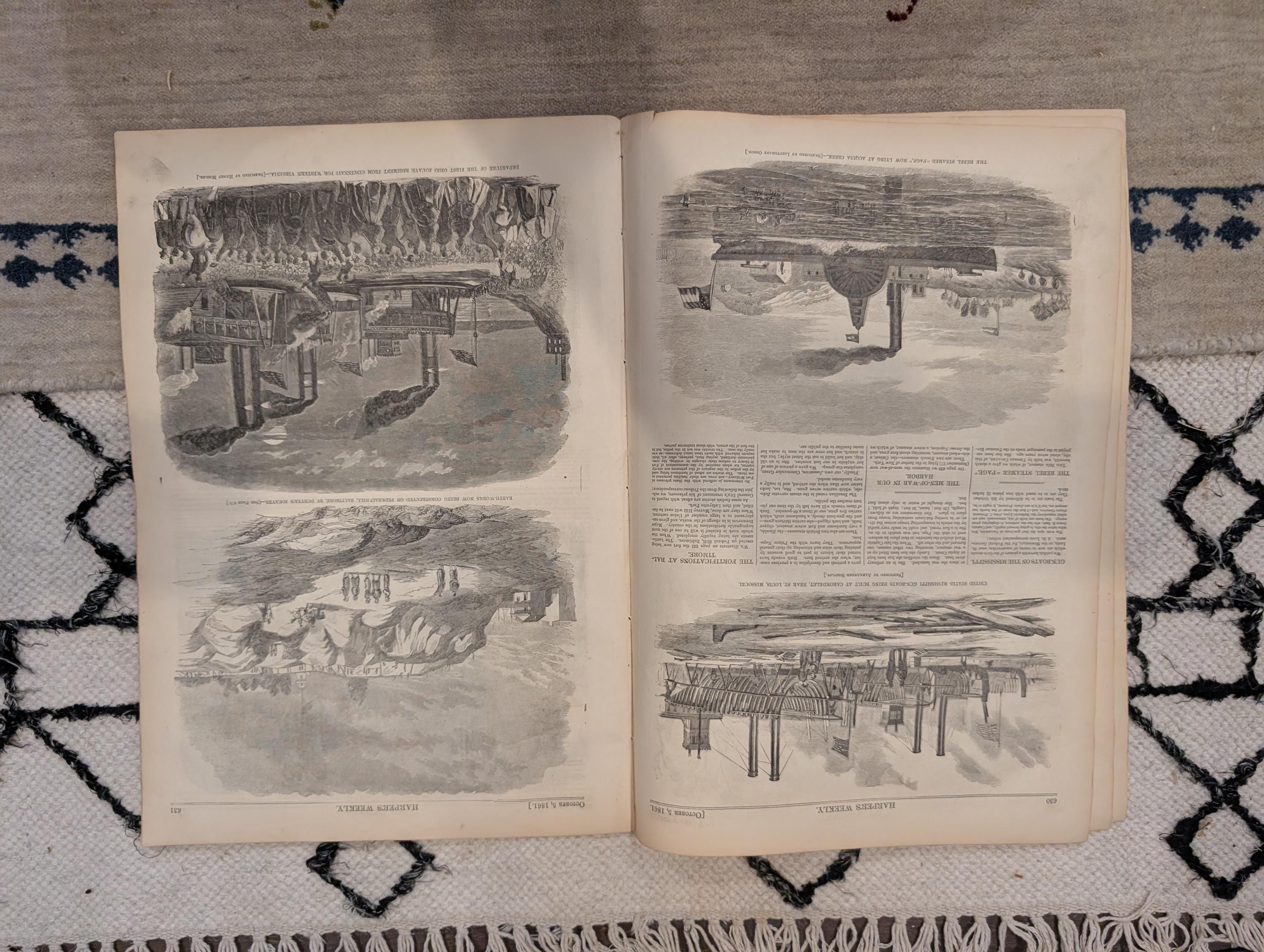 1861 Berdan Sharpshooters Harper's Weekly Oct 05 Telescopic Rifle 1st Ohio Zouaves