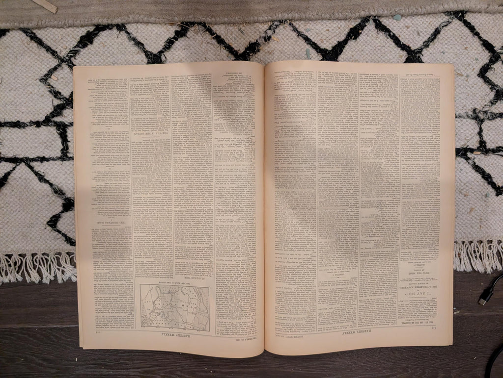 Harper's Weekly 1883 Christmas Morning Dec 29 Soudan War Broadway Blockade