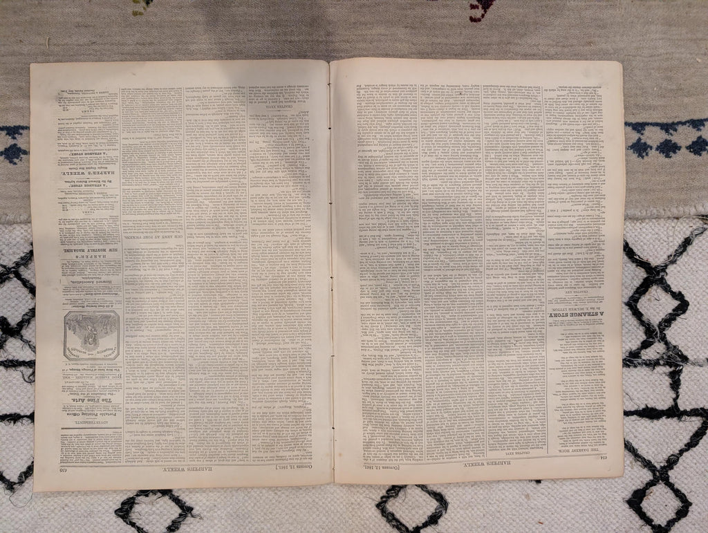 1861 Battle of Lexington Missouri Harper's Weekly Oct 12 Our Generals Centerfold