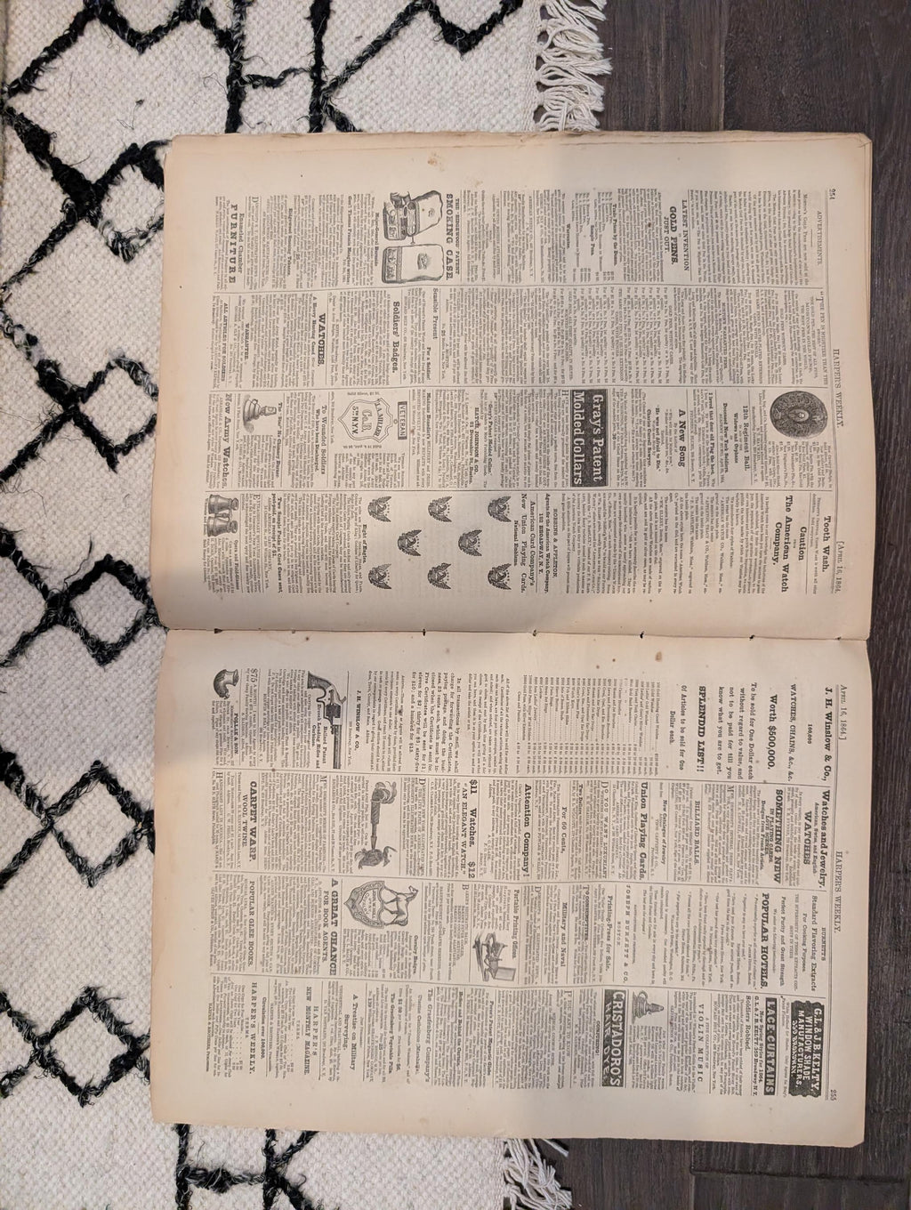 1864 Metropolitan Fair Harper's Weekly April 16 Winslow Homer Owen Lovejoy