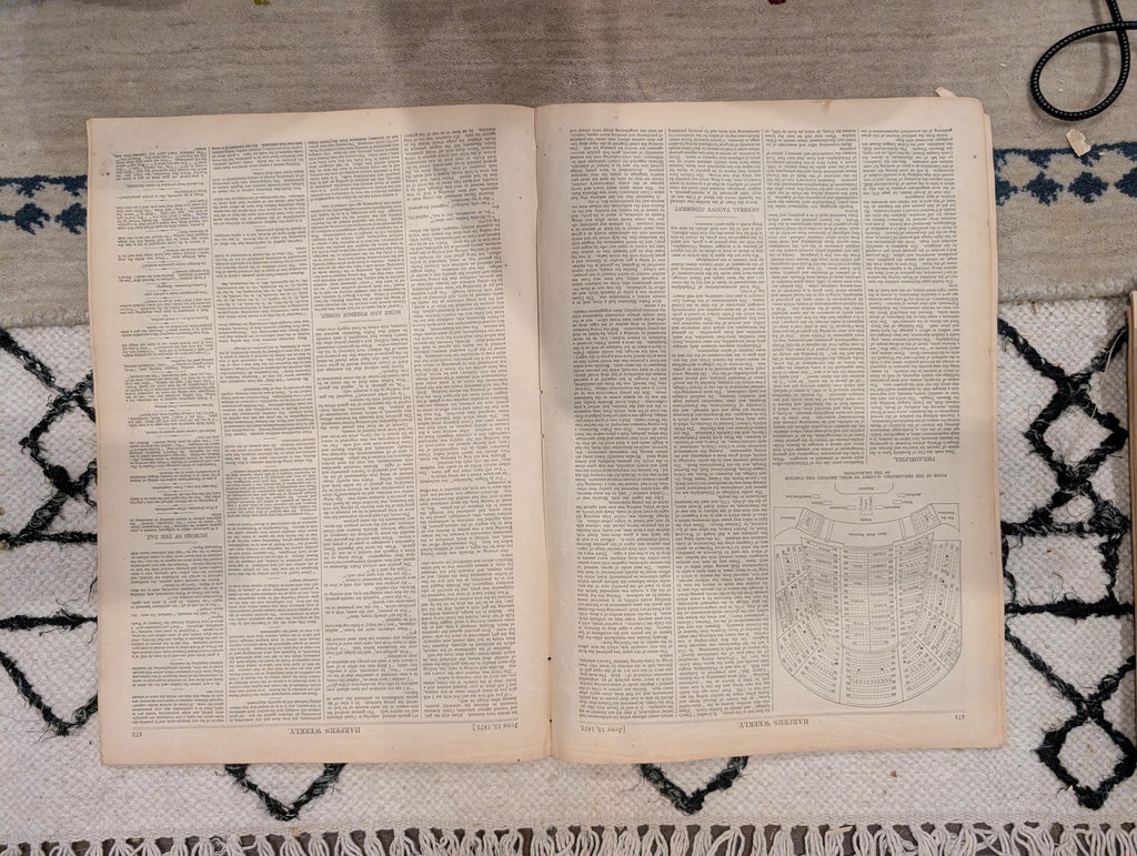 1872 Republican Convention Philadelphia Harper's Weekly June 15 Broad St Nast