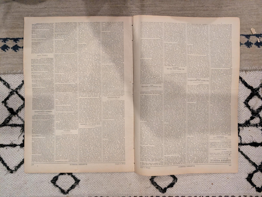 1872 Playing Bocci Rome Harper's Weekly June 01 Thomas Nast Horace Greeley