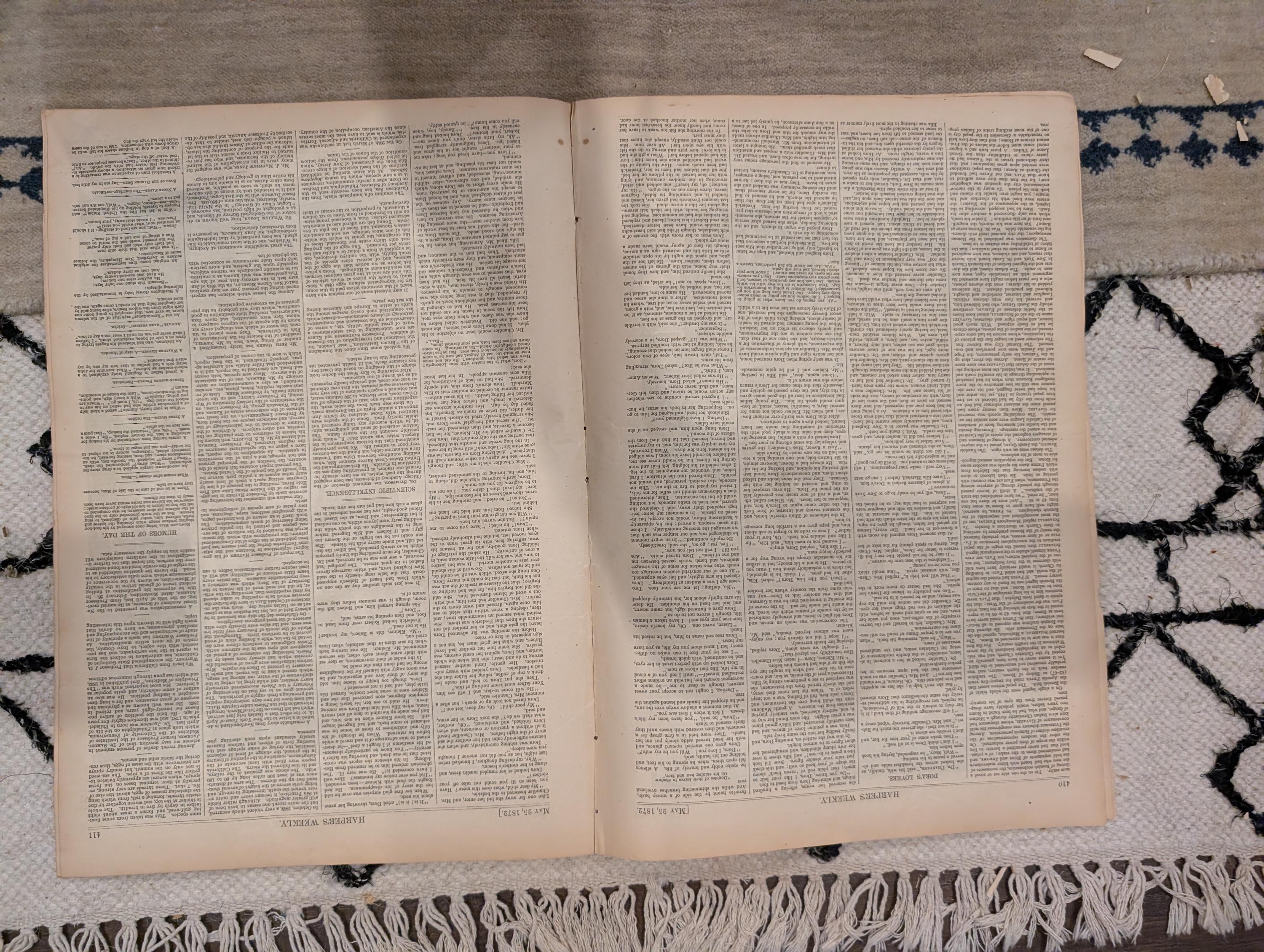 1872 Shah's Palace Teheran Harper's Weekly May 25 Jerusalem Under Temple