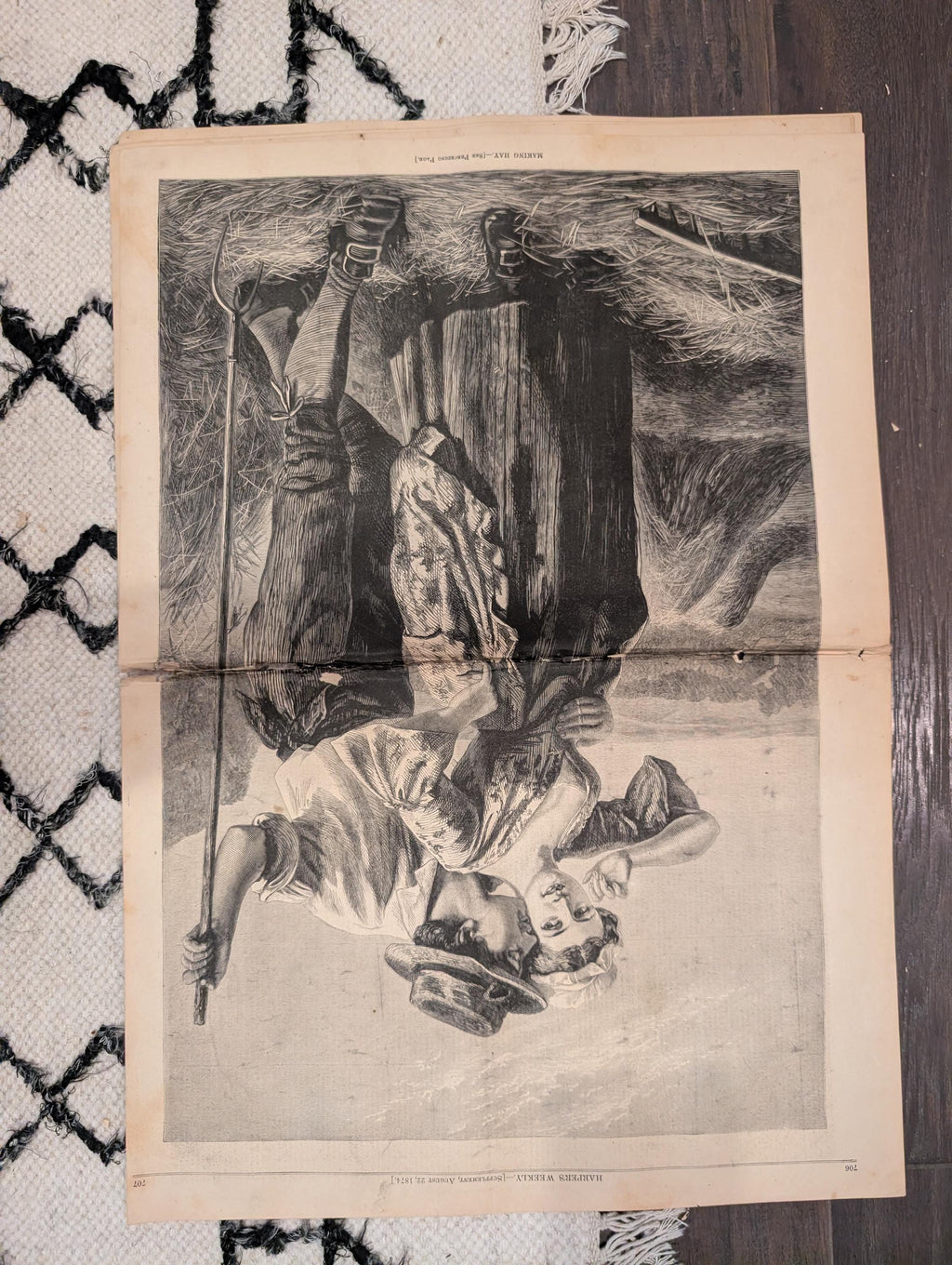 1874 Homer Waiting for a Bite · Custer Black Hills — Harper's Weekly Aug 22
