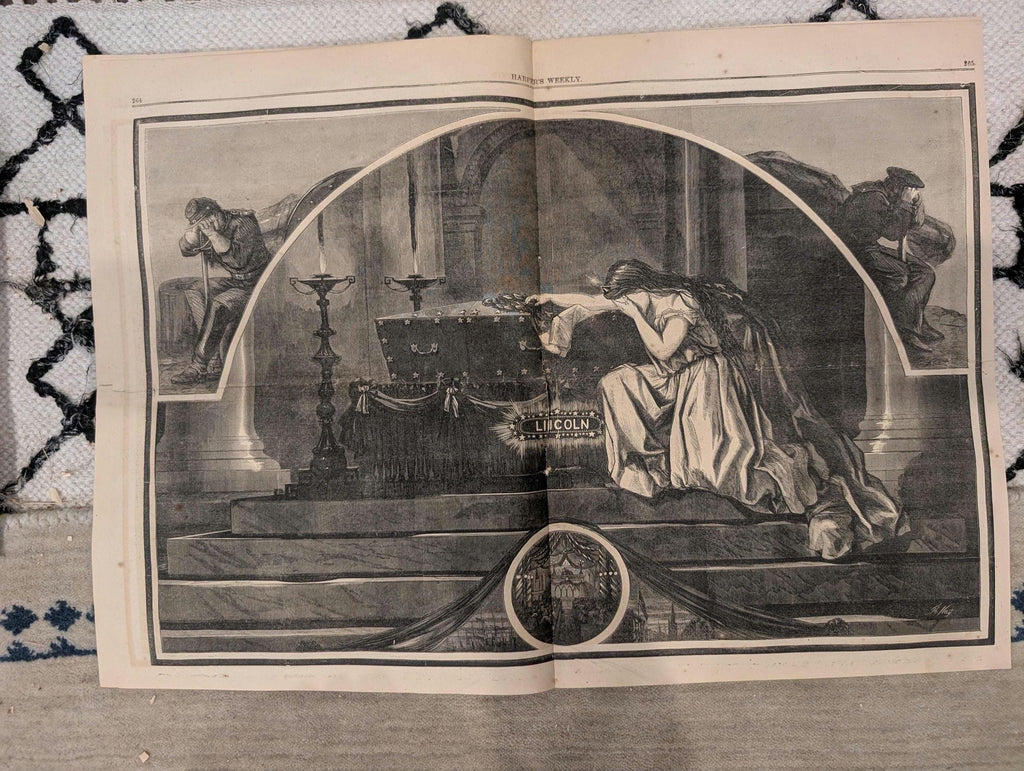 1865 Lincoln Assassination Harper's Weekly April 29 John Wilkes Booth