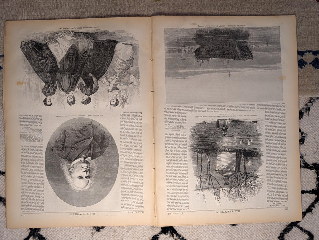 1867 New Orleans "Crescent City" Seven-Scene Double-Page Centerfold — Mar 9