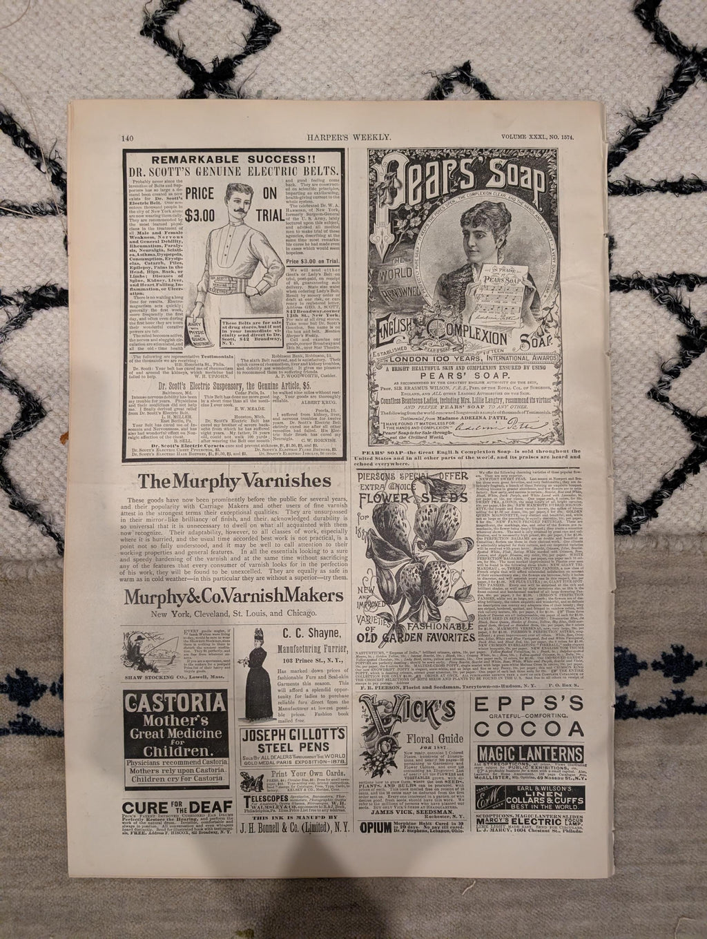 Harper’s Weekly – February 19, 1887, Original • Bismarck Front Page • Frederic Remington Plate • Railroad Disaster • Winter Canad