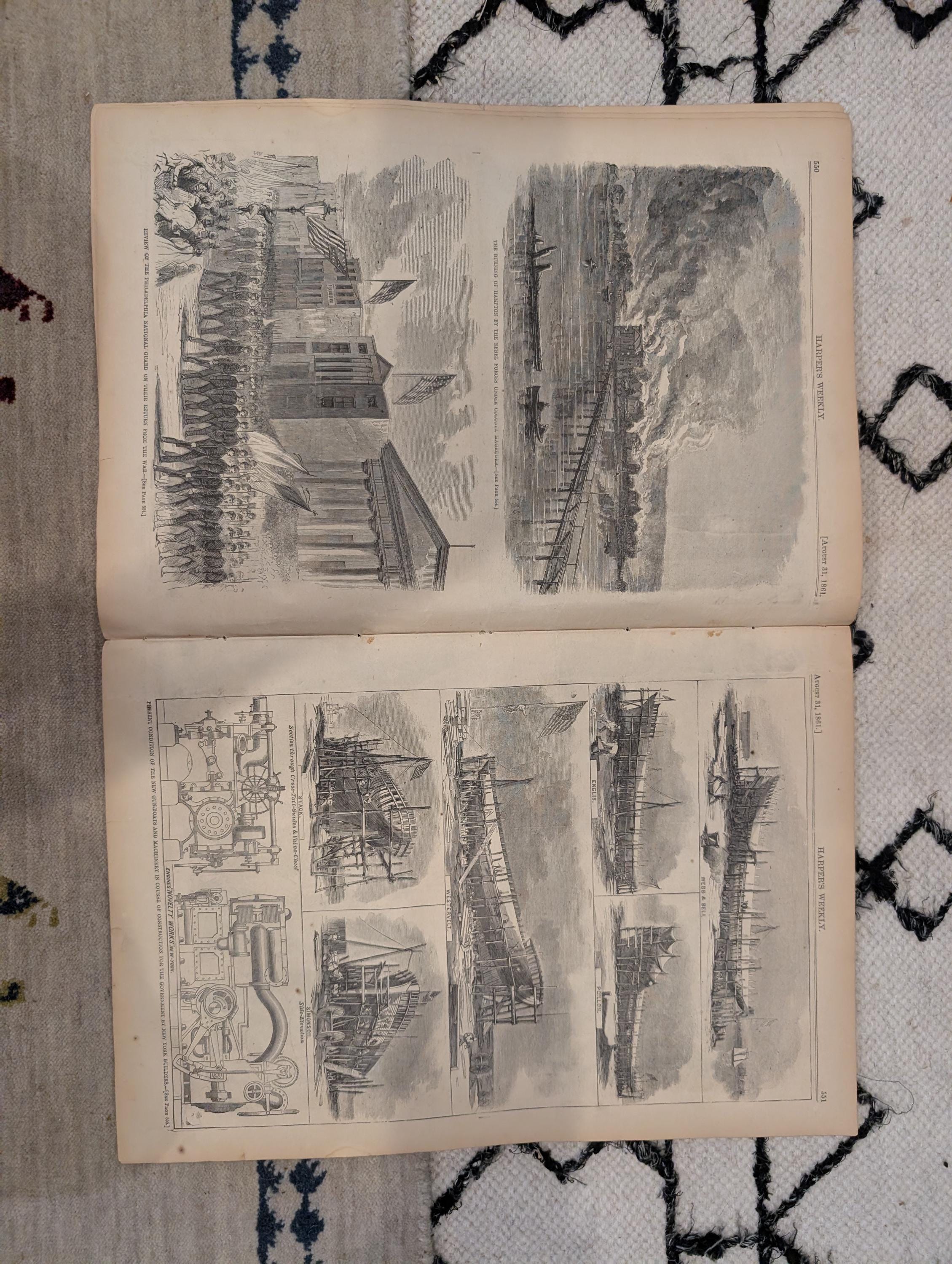1861 Winslow Homer Havelocks Harper's Weekly June 29 Big Bethel Zouaves