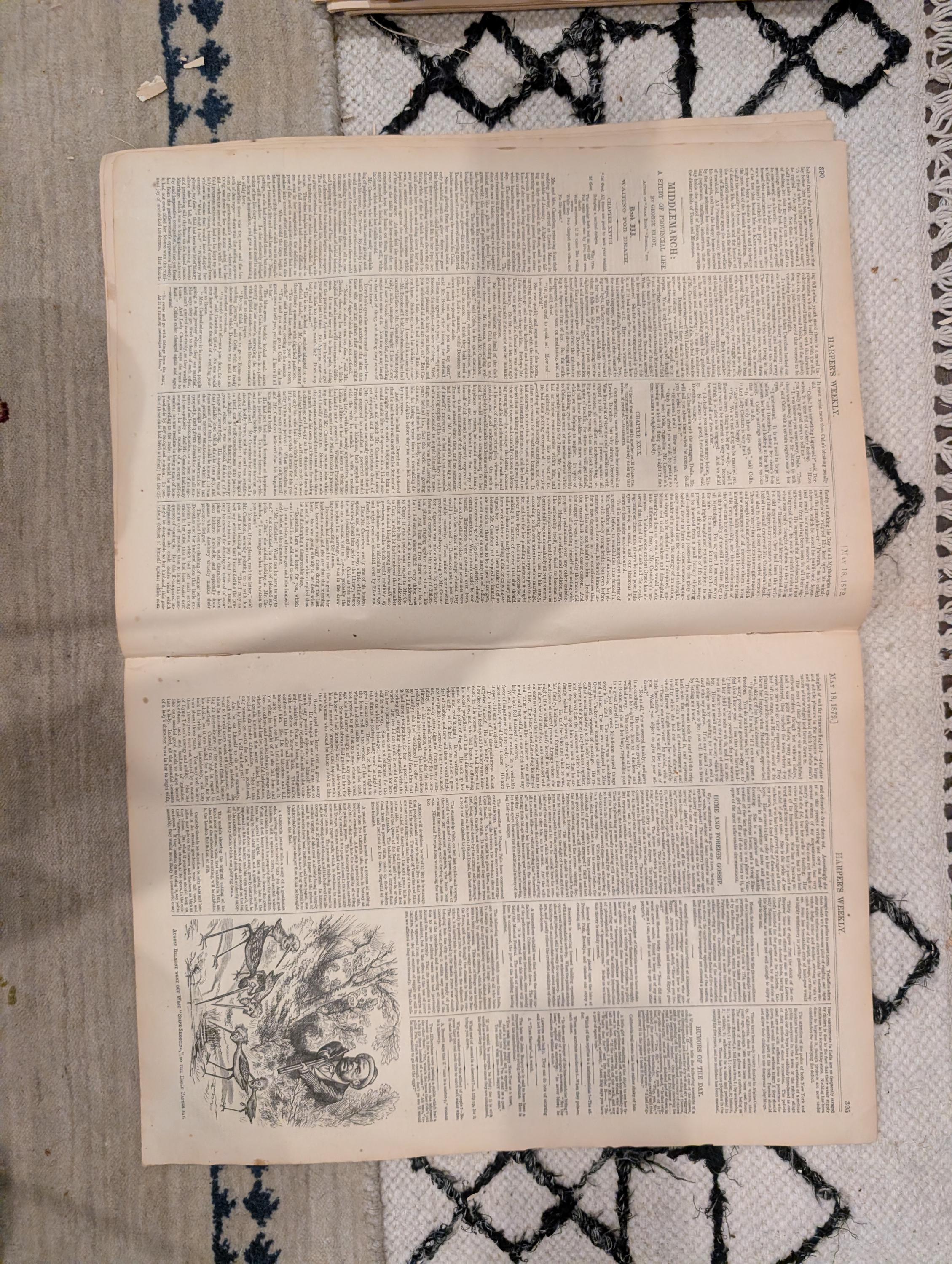 1872 Horace Greeley Harper's Weekly May 18 Negro Life in the South Nast