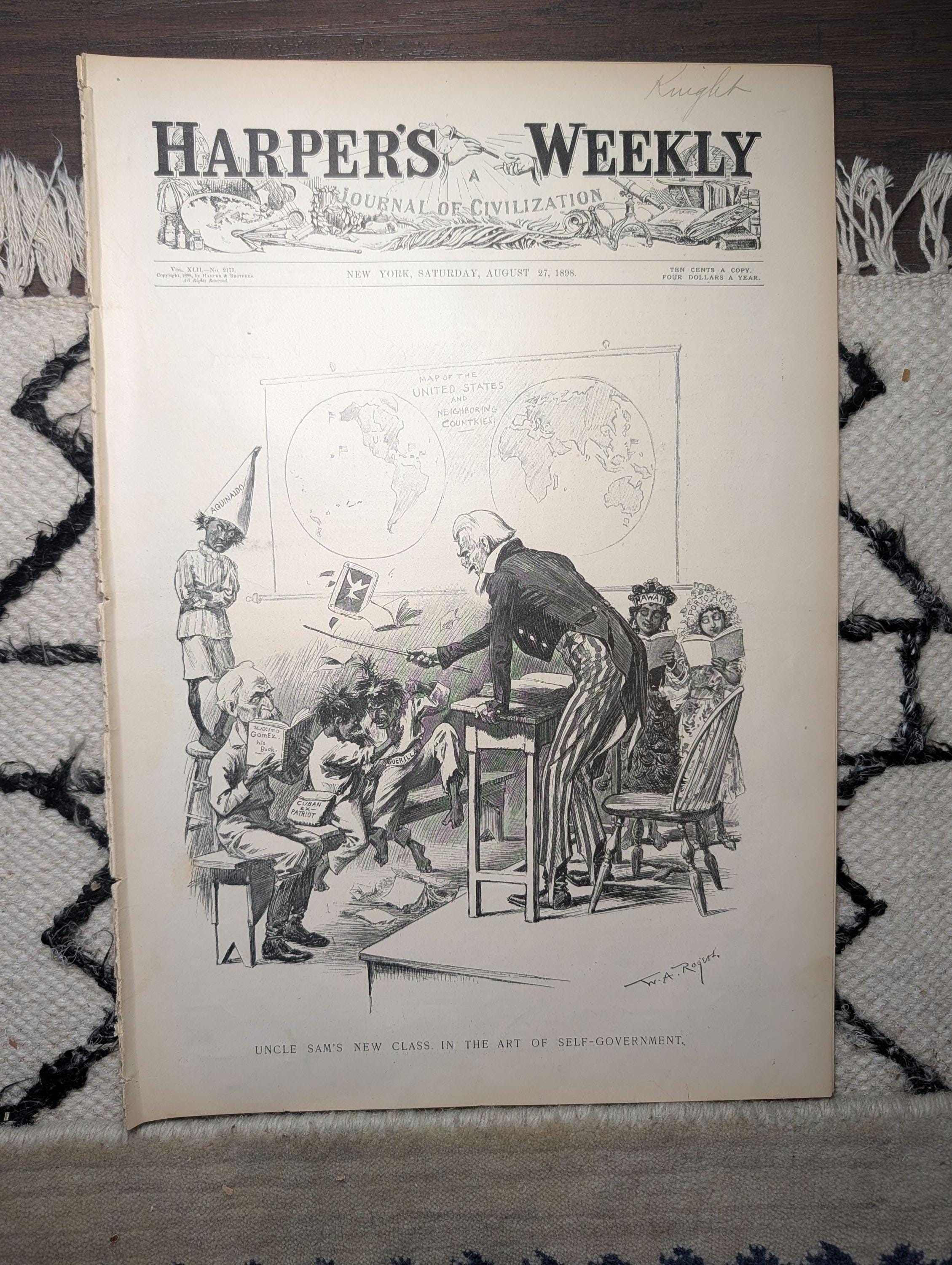 1898 Peace Protocol Ends Spanish War, Camp Wikoff, Klondike — Aug 27