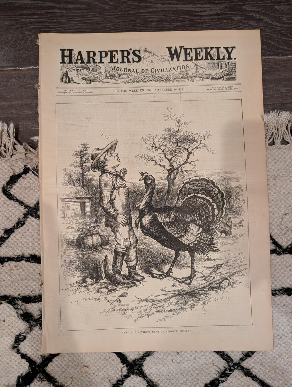 1881 Guiteau Trial, Nast Double, HMS Inflexible, Thanksgiving, Alliance Cruise — Nov 26