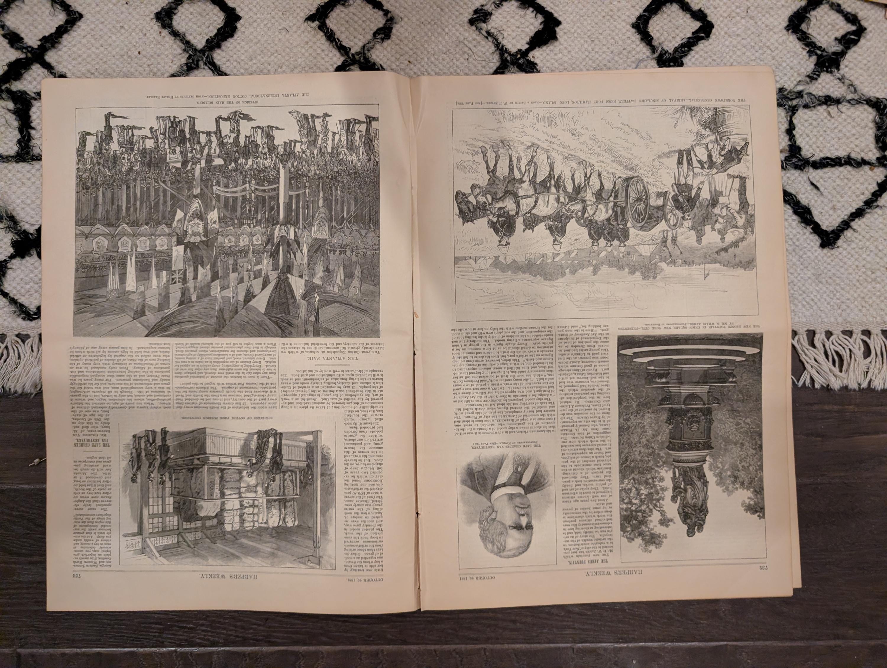 1881 Yorktown Centennial Military Review, Egyptian Priest, Atlanta Cotton Expo — Oct 29
