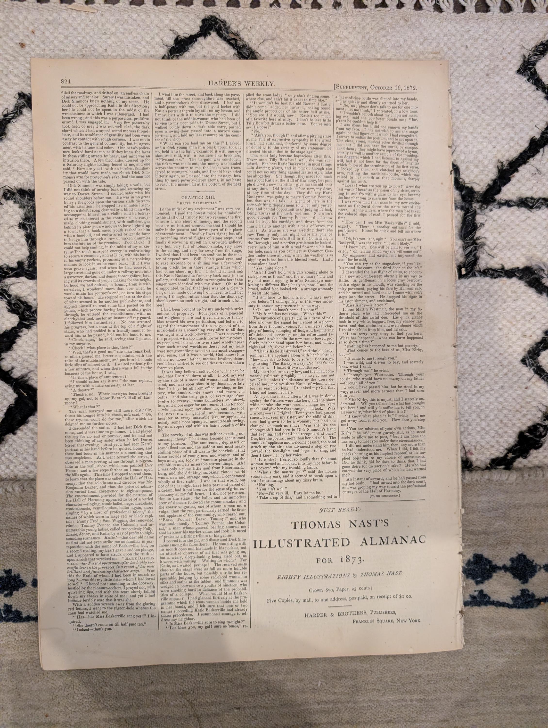 1872 KKK Ku Klux Conspiracy Harper's Weekly Oct 19 Nast Election