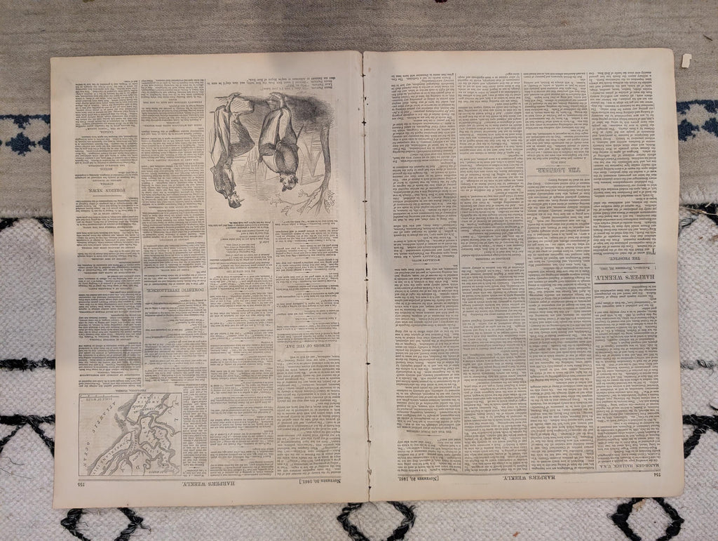 1861 Port Royal Victory Harper's Weekly Nov 30 General Halleck Trent Affair