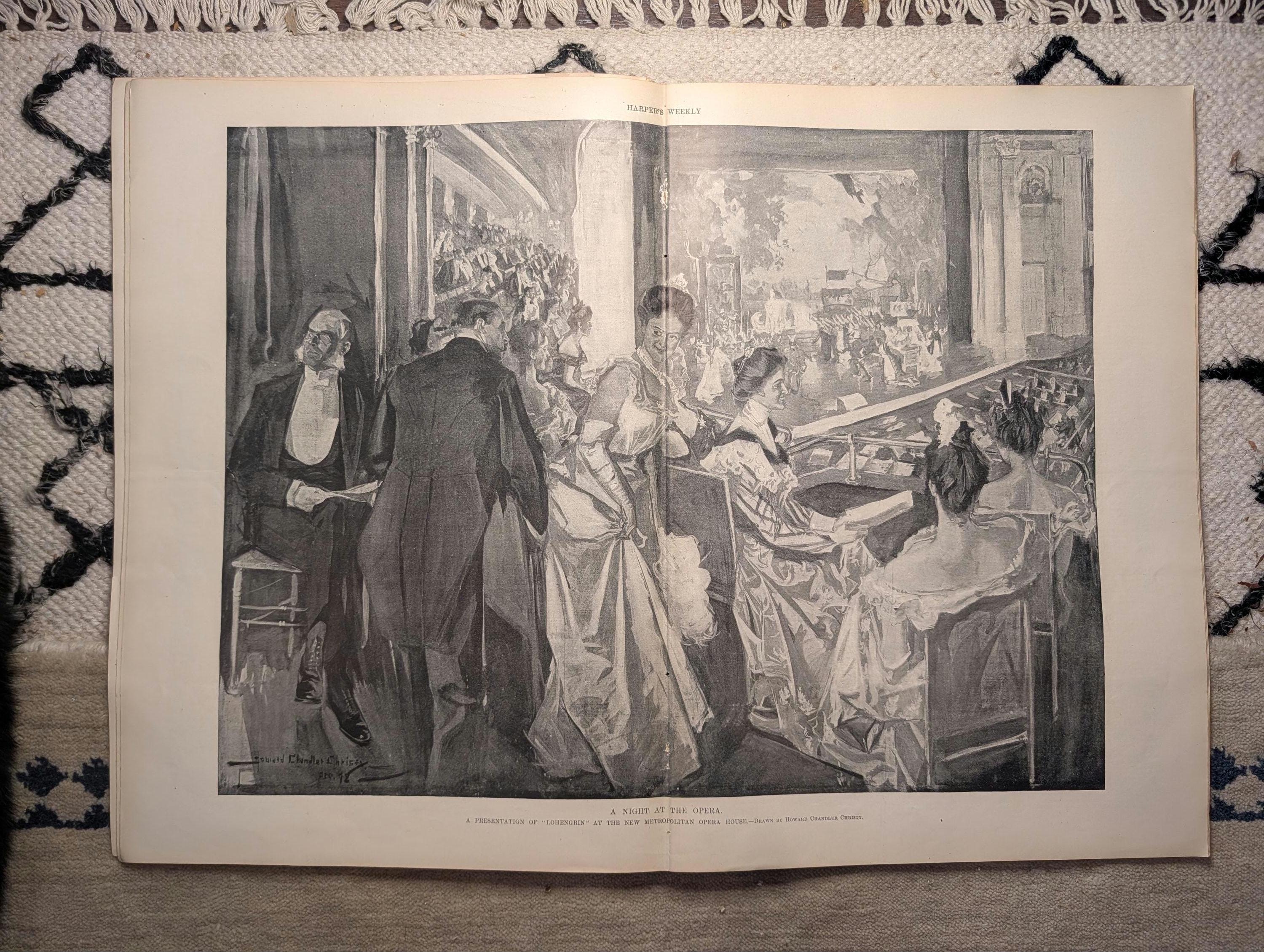 1898 McKinley at Tuskegee & Atlanta, Night at the Opera, Chicago Rail — Dec 31
