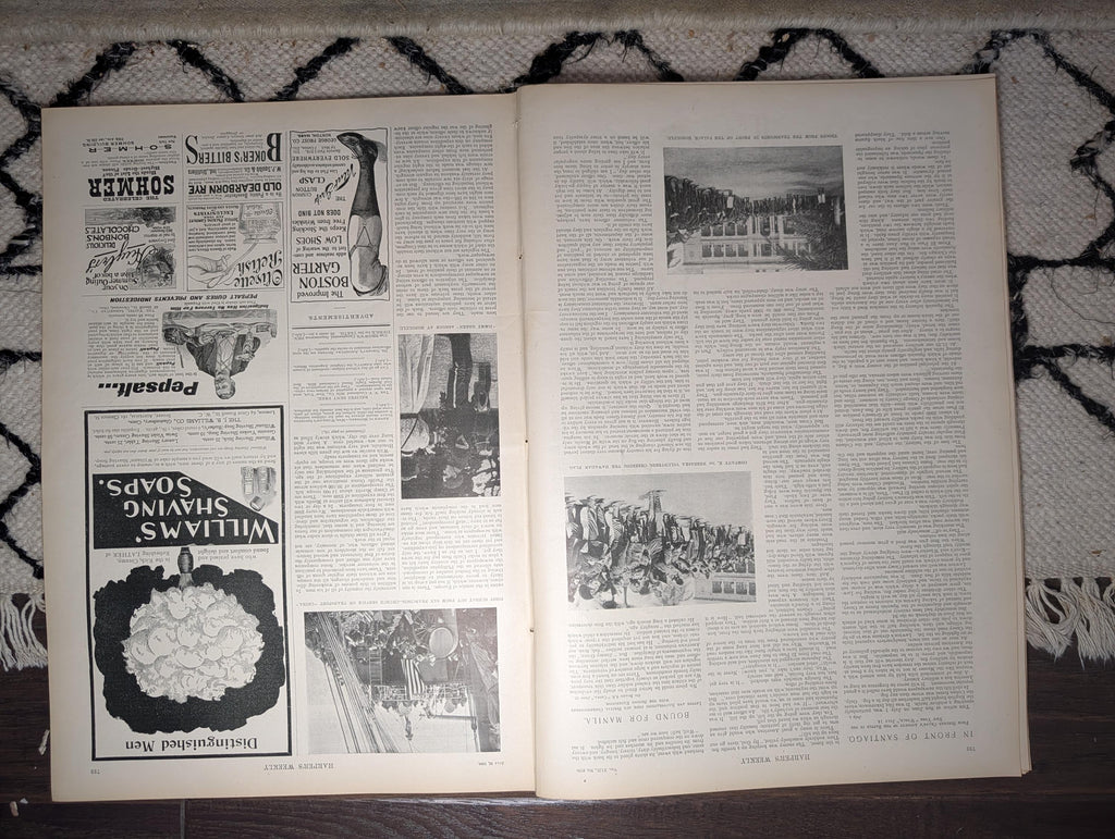 1898 Hawaii Annexation, "You May Fire Gridley" Funeral, Santiago — Jul 23