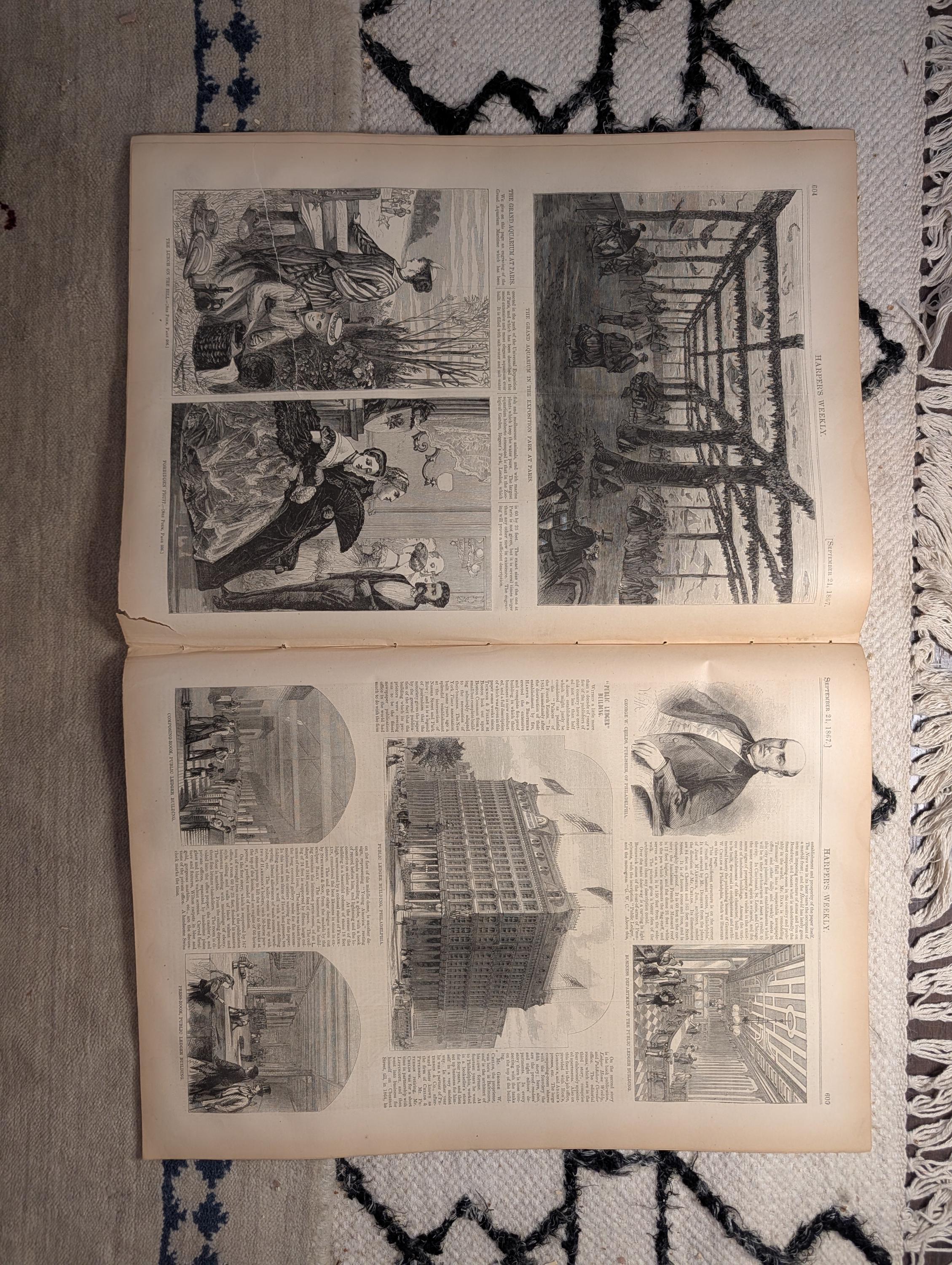 1867 Admiral Farragut & Empress of France, Seal Hunting, Agri Fair — Sep 21