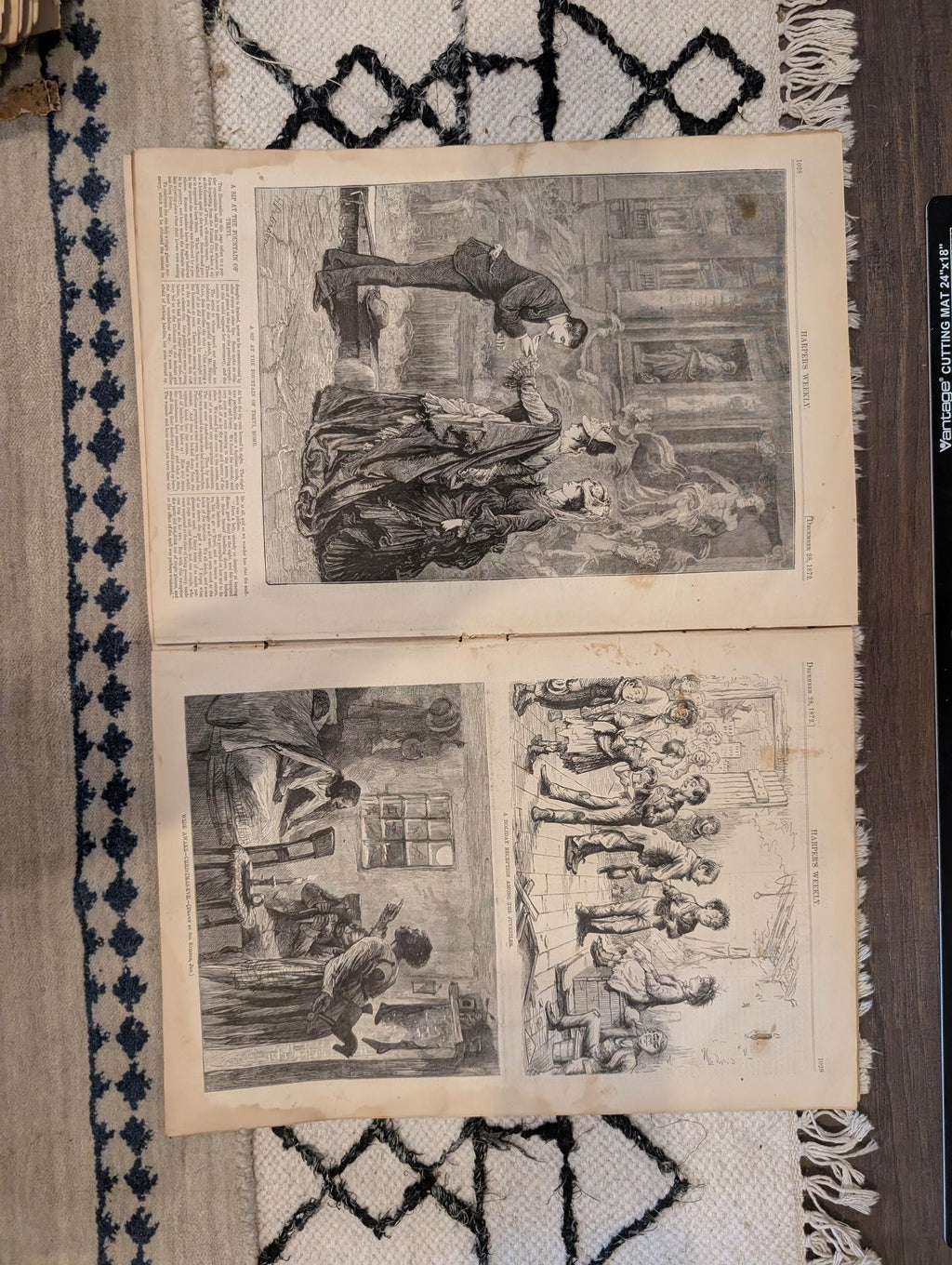 1872 Christmas Morning Nast Harper's Weekly Dec 28 Virginia Sketch