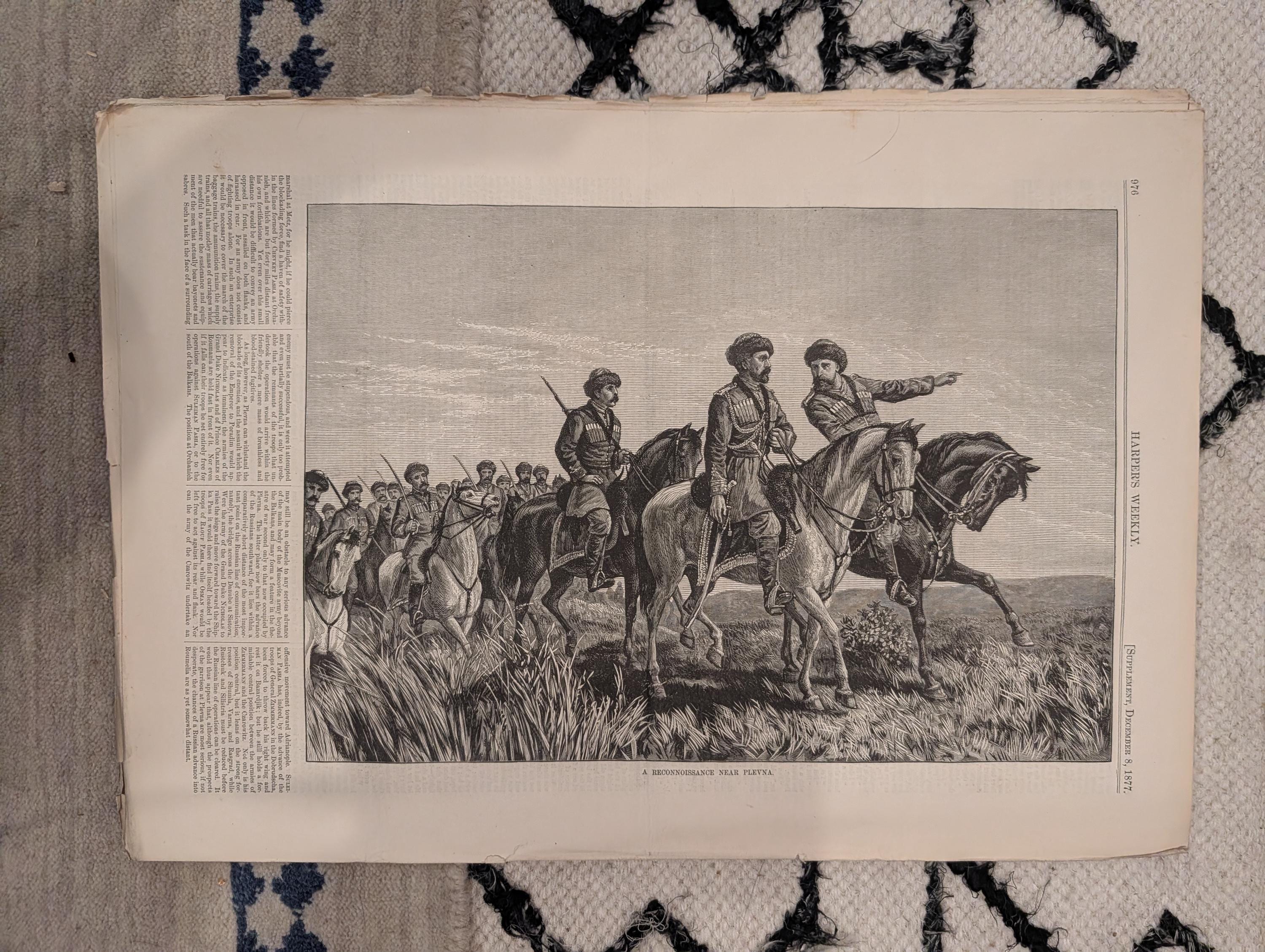 1877 Sitting Bull & U.S. Commission, Kars Fortress, Nast — Dec 8
