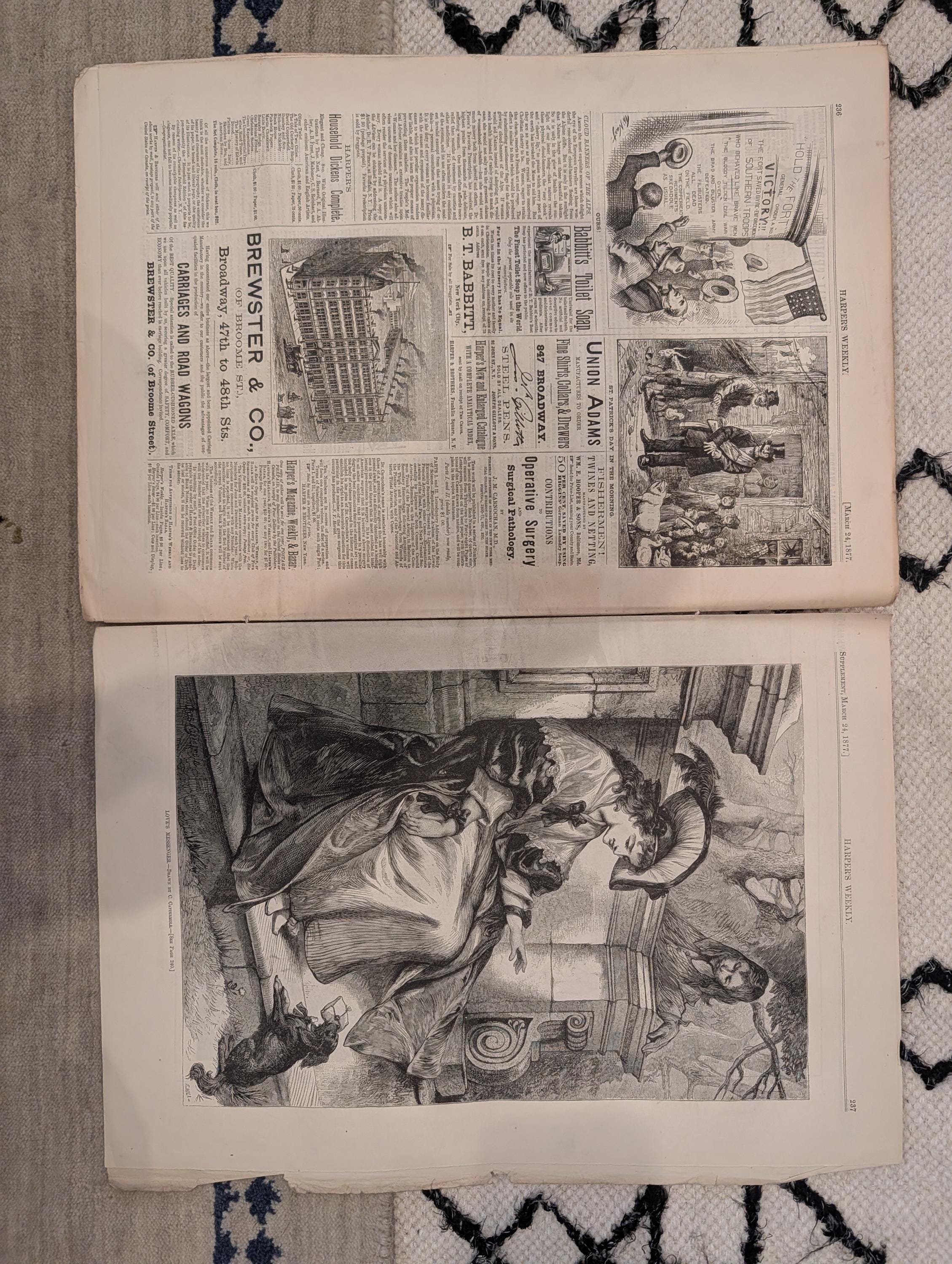 1877 Hayes Inauguration, Wounded GOP Elephant Nast, Coyotes — Mar 24
