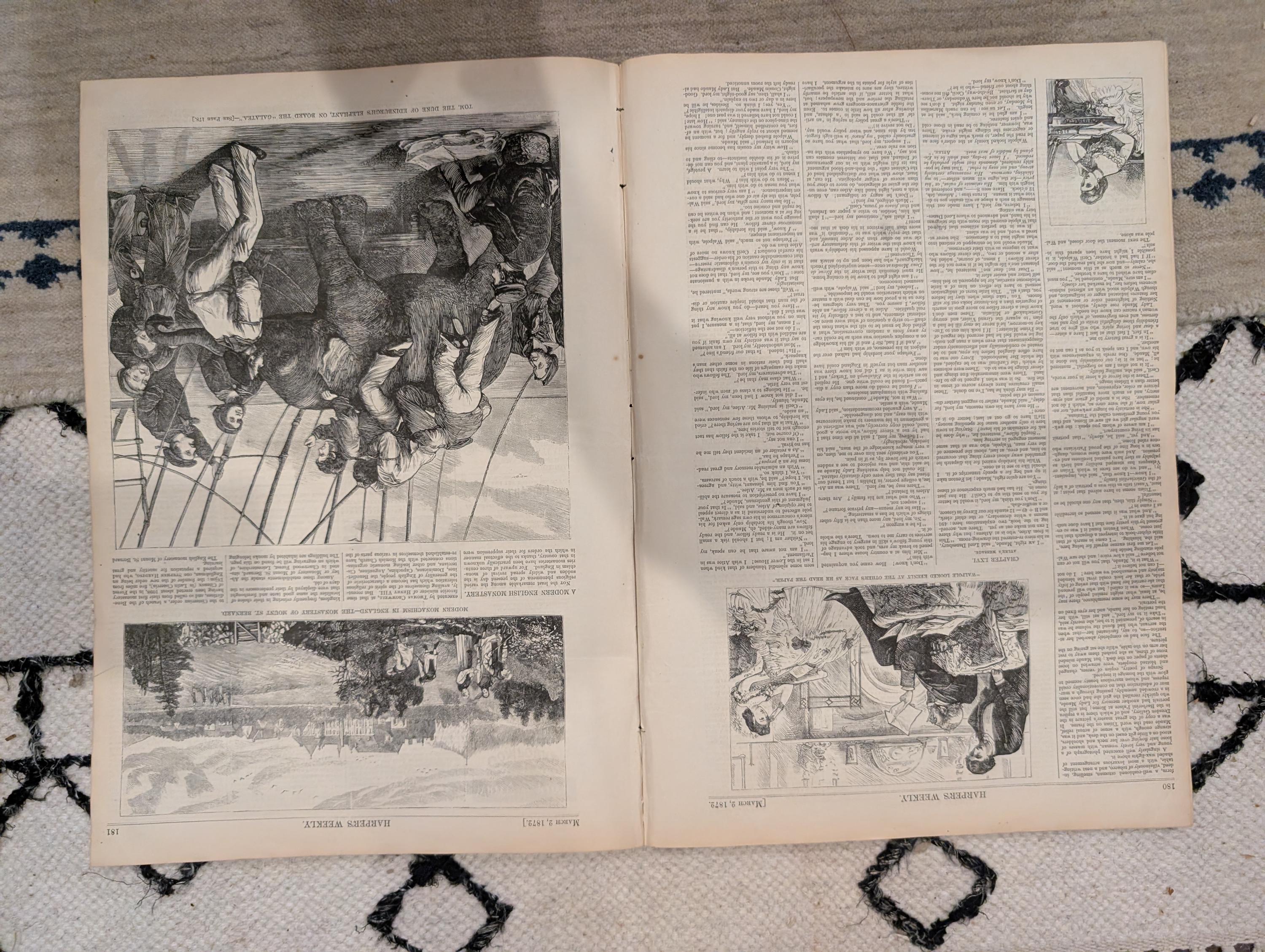 1872 Oliver Twist Harper's Weekly March 02 India Eclipse Fagin