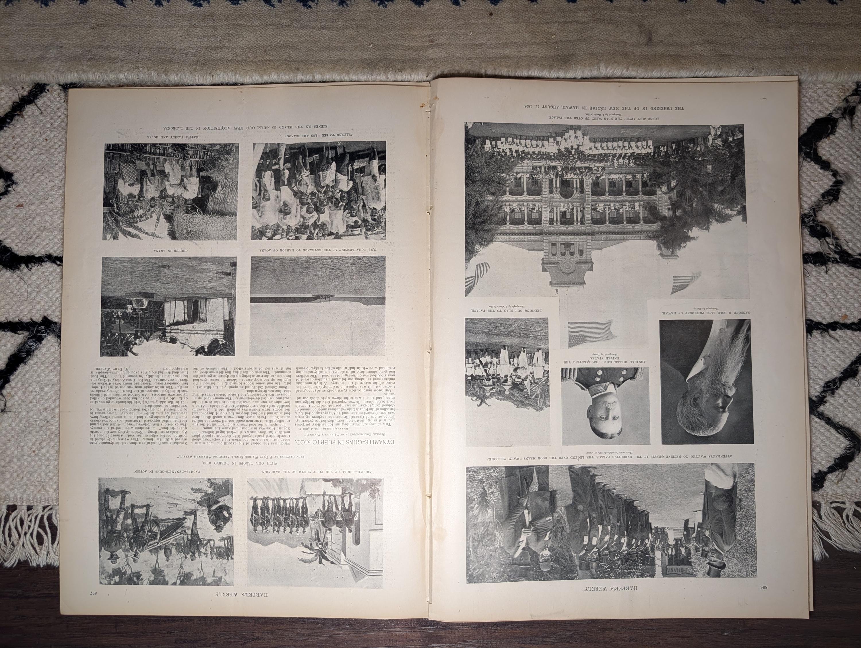 1898 Hawaii Flag Raised, 71st NY Homecoming, Golf Photos, Camp Wikoff — Sep 10