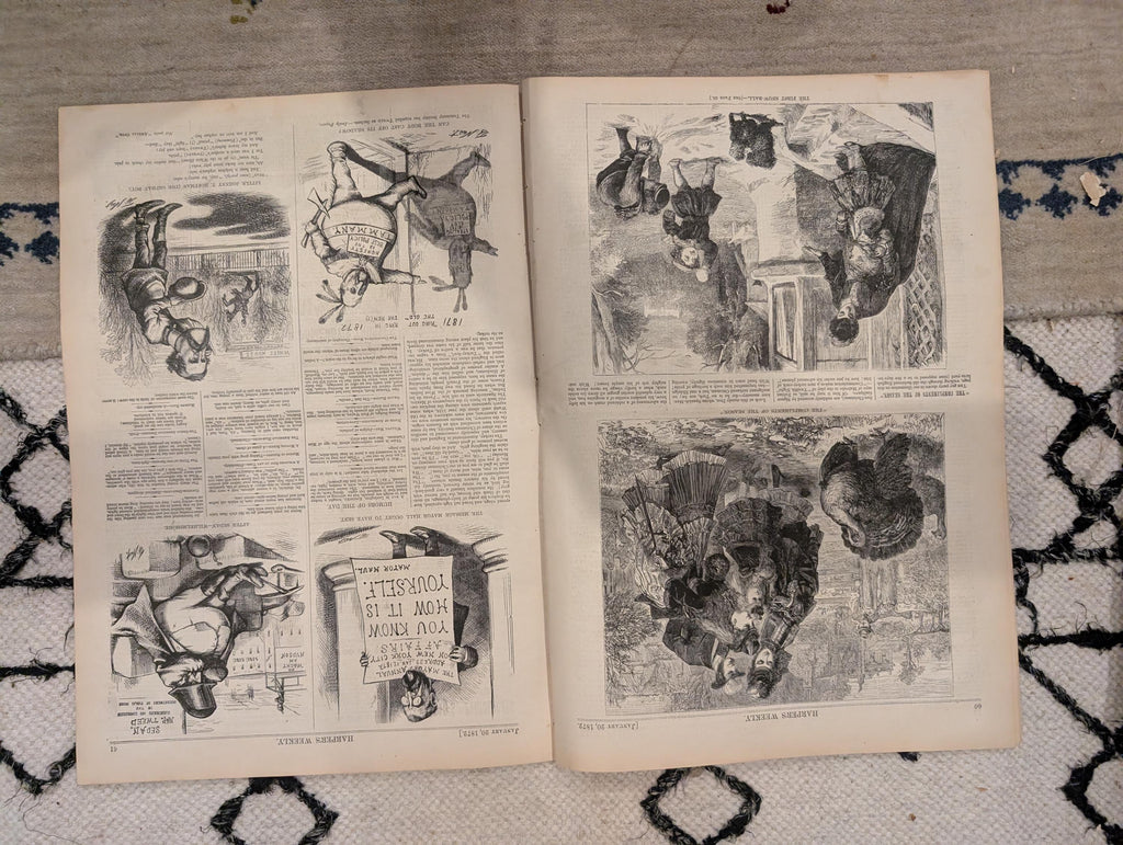 1872 James Fisk Harper's Weekly January 20 Home for Lost Dogs