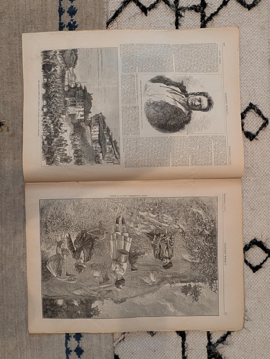 1877 Chief Joseph Nez Perce Portrait, Around-the-World Steamship — Sep 1