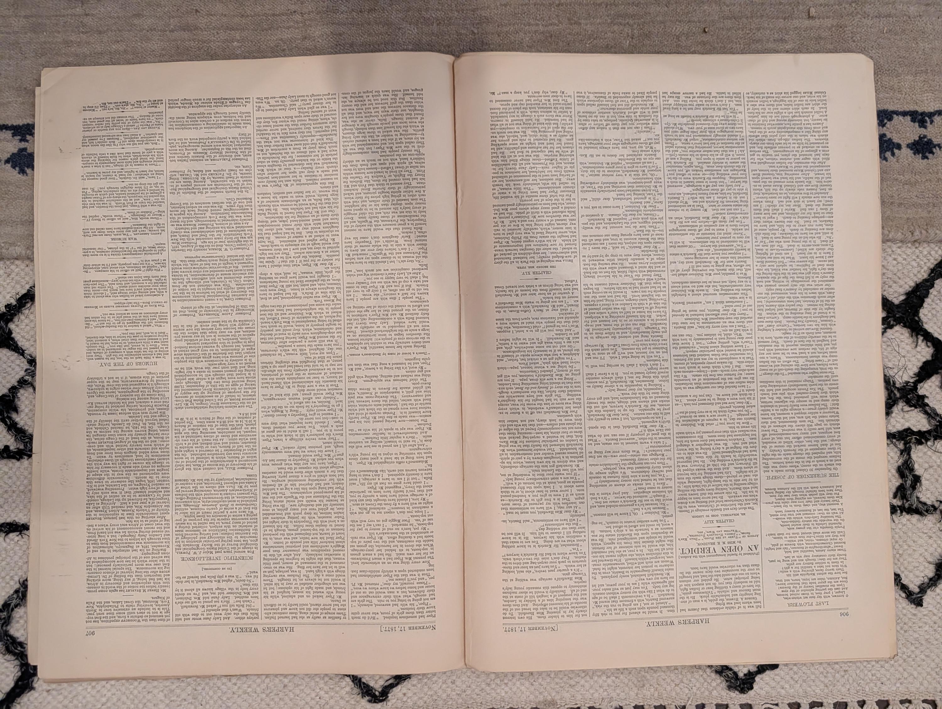 1877 Chief Joseph Surrender, Nicopolis Ruins, Nast Elephant — Nov 17