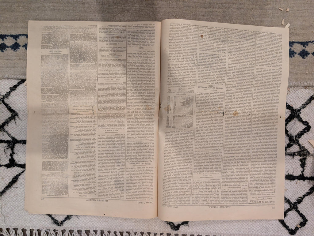 1865 Harper's Weekly — Dead at Andersonville Prison, POW Graves, Naval Festival, Oct 7