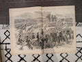 Harper's Weekly 1864 Averill's Raid Jan 16 Army of the Potomac Centerfold