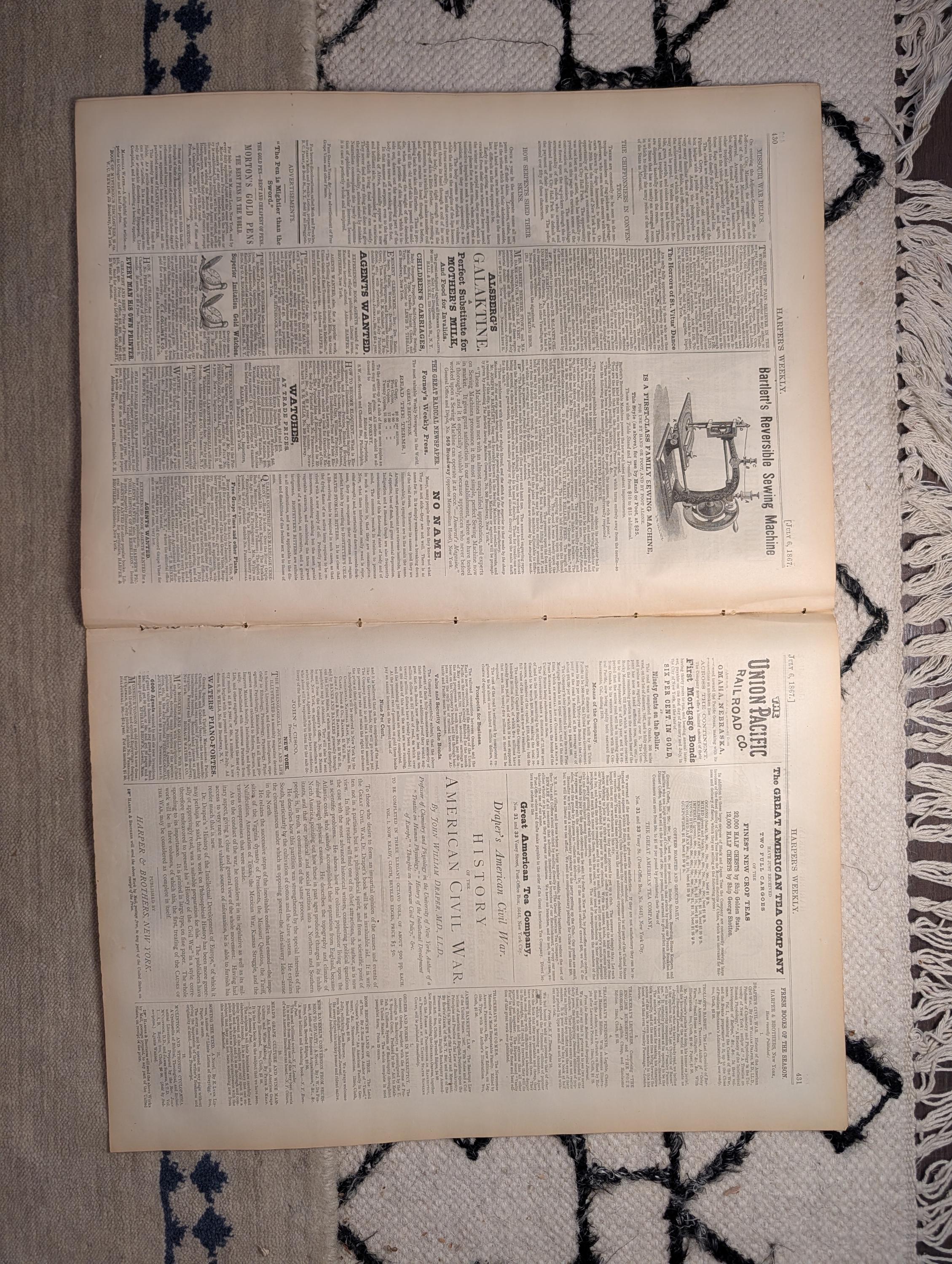 1867 Buffalo Hunting on the Plains, New Boston Masonic Hall — Jul 6