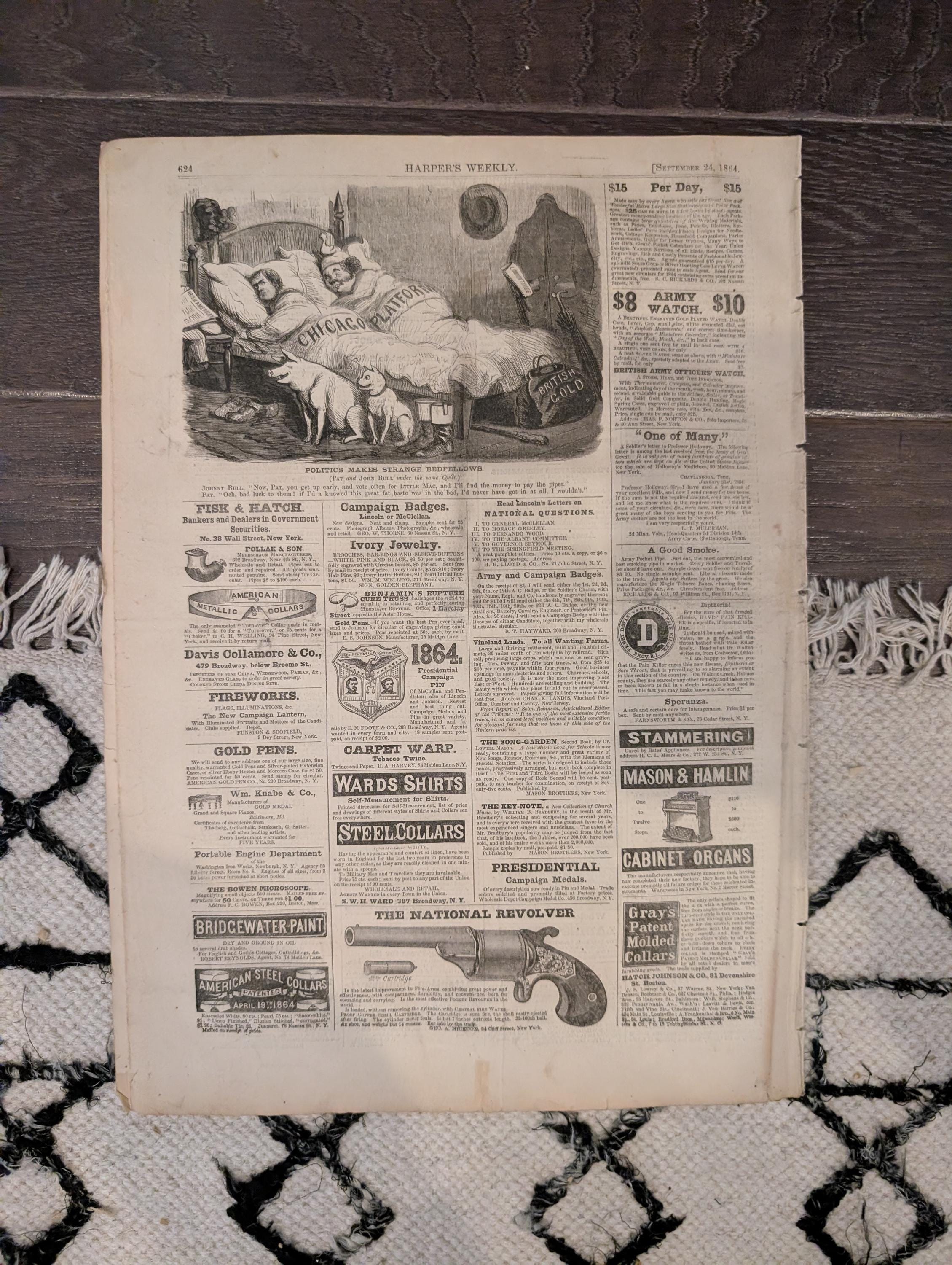 1864 Thomas Nast Blessings of Victory Harper's Weekly September 24 John Morgan