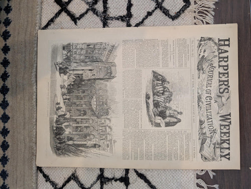 1857 Madeleine Smith Trial Harper's Weekly August 08 New England Cattle Fair