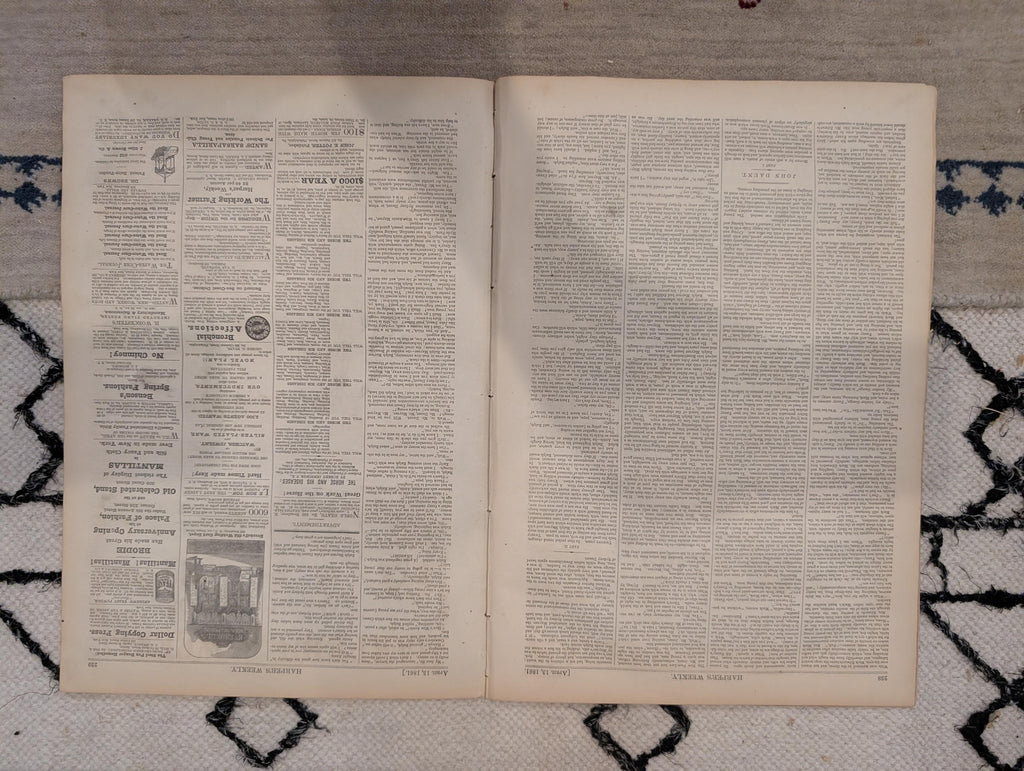 1861 Civil War Fort Pickens Harper's Weekly April 13 Lincoln Dickens