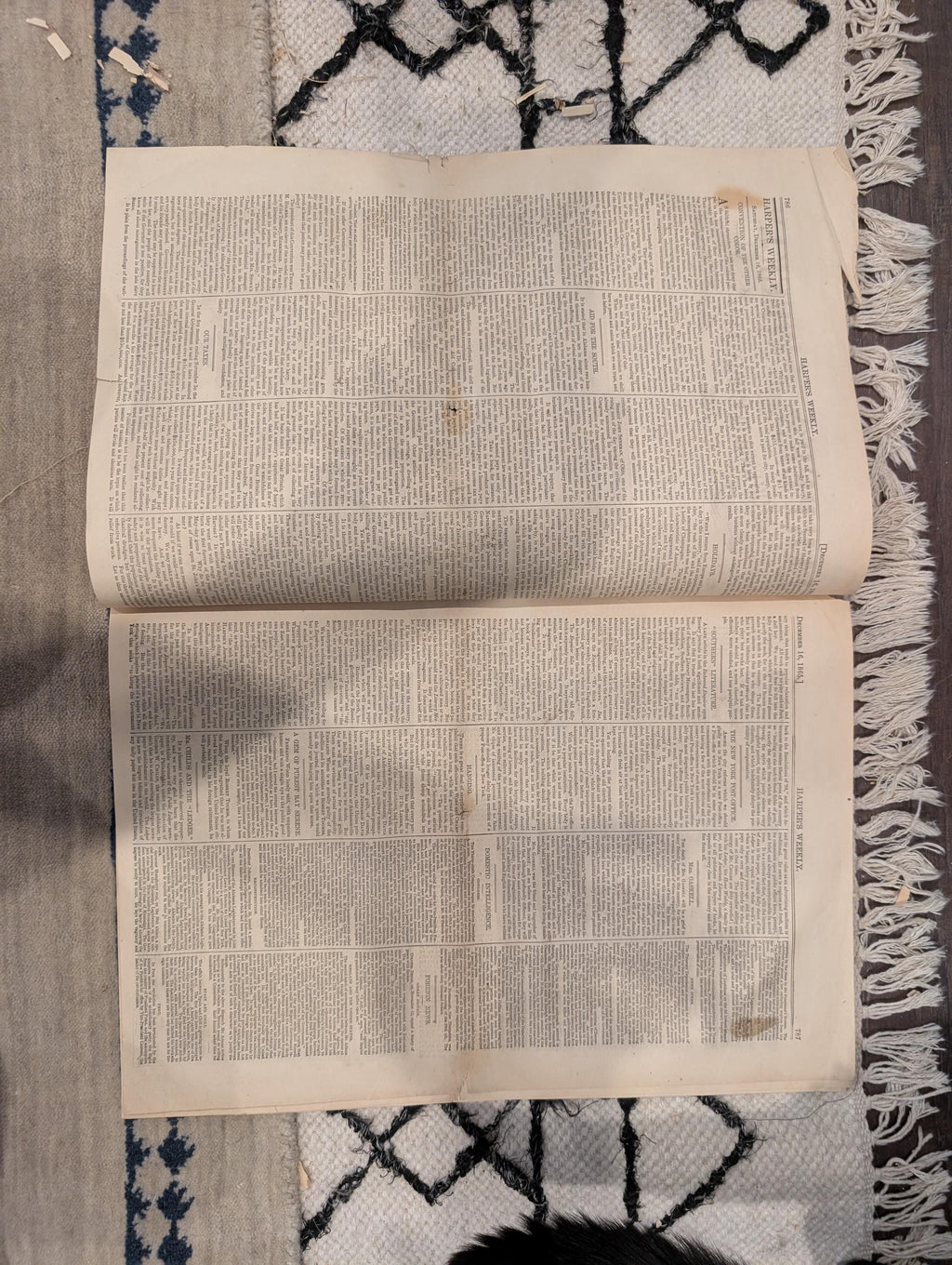 1865 Harper's Weekly — Central Park Grand Drive, Brownsville Texas, Dec 16