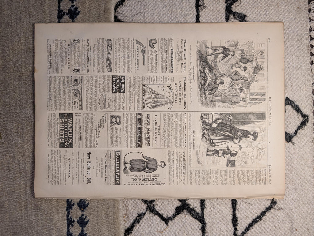 1867 Nast "Amphitheatrum Johnsonianum," Freedmen's Schools Atlanta — Mar 30