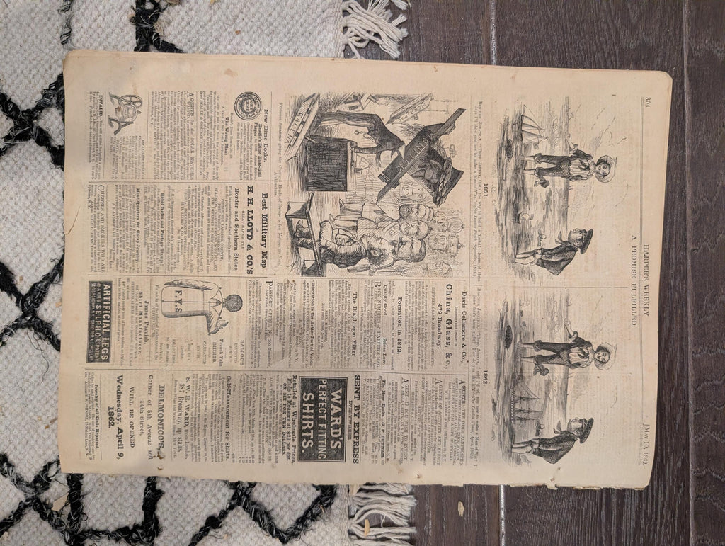 Harper’s Weekly – May 10, 1862 – War on the Mississippi • Capture of New Orleans • Massive Mississippi Map • Yorktown Centerfold